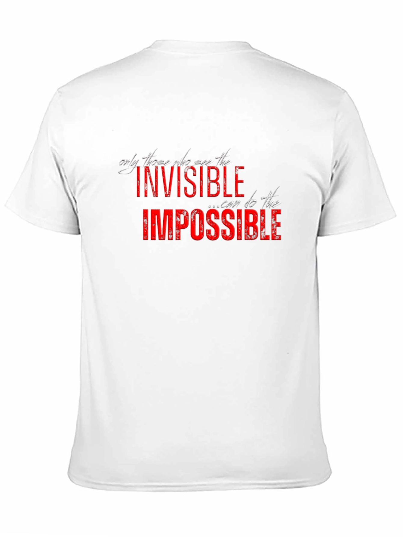 Invisible Impossible Graphic Print Black Tee
