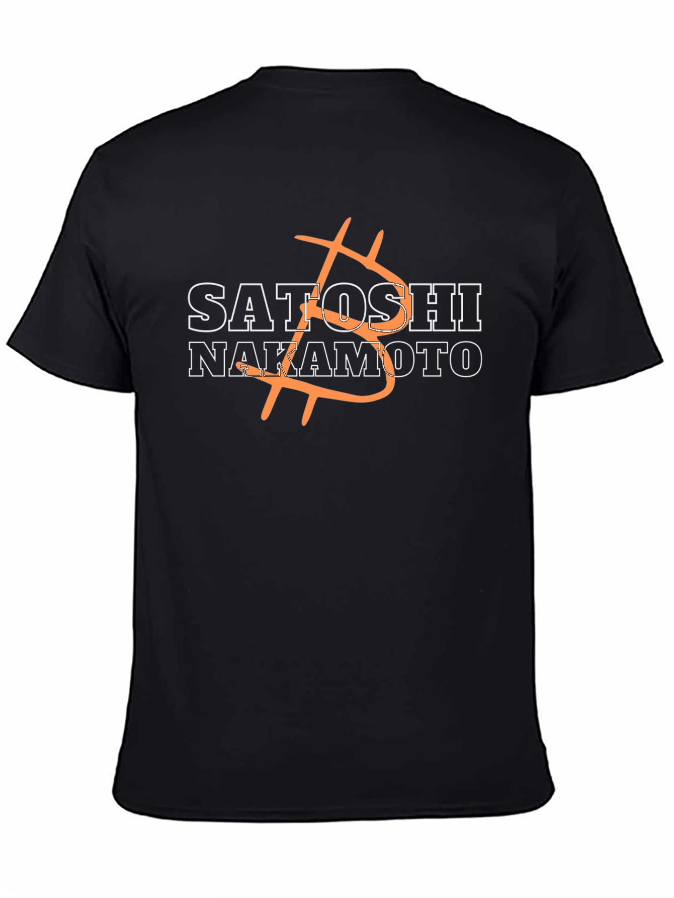 Satoshi Nakamoto Bitcoin Graphic Black T-Shirt