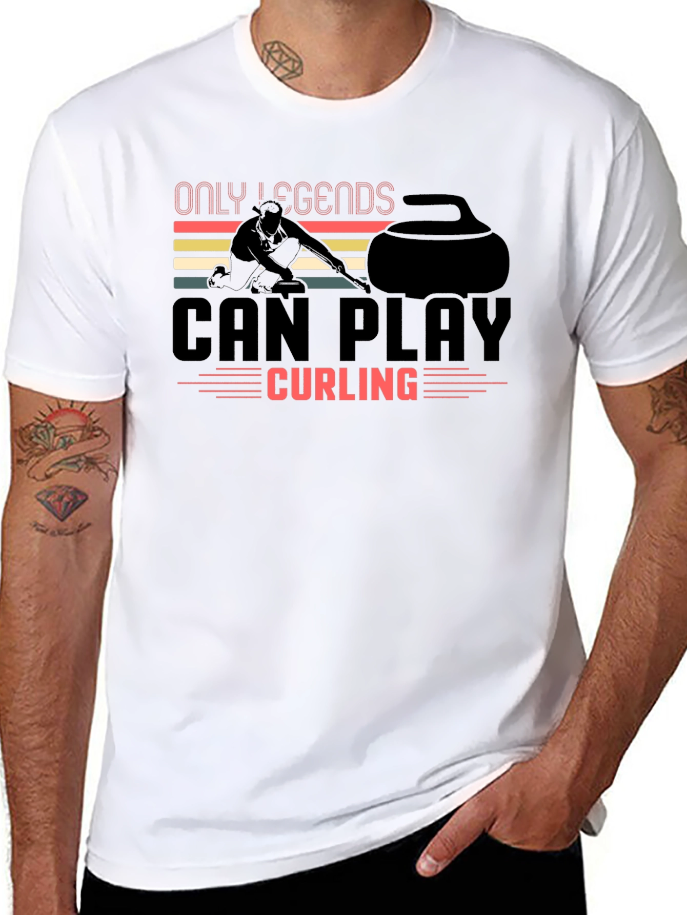 Only Legends Can Play Curling T-Shirt