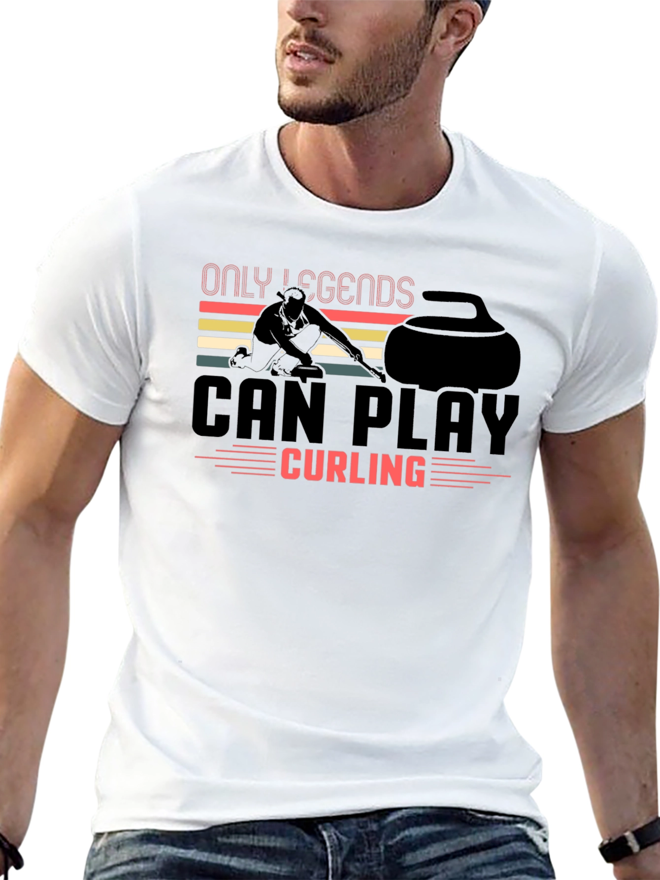 Only Legends Can Play Curling T-Shirt