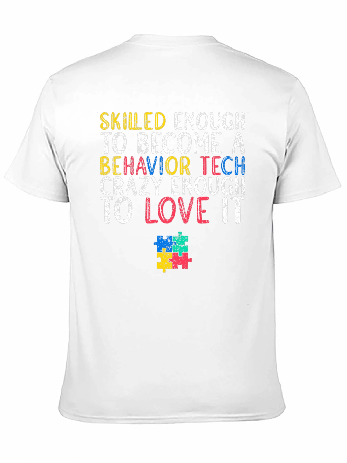 Behavior Tech Autism Puzzle Piece T-Shirt