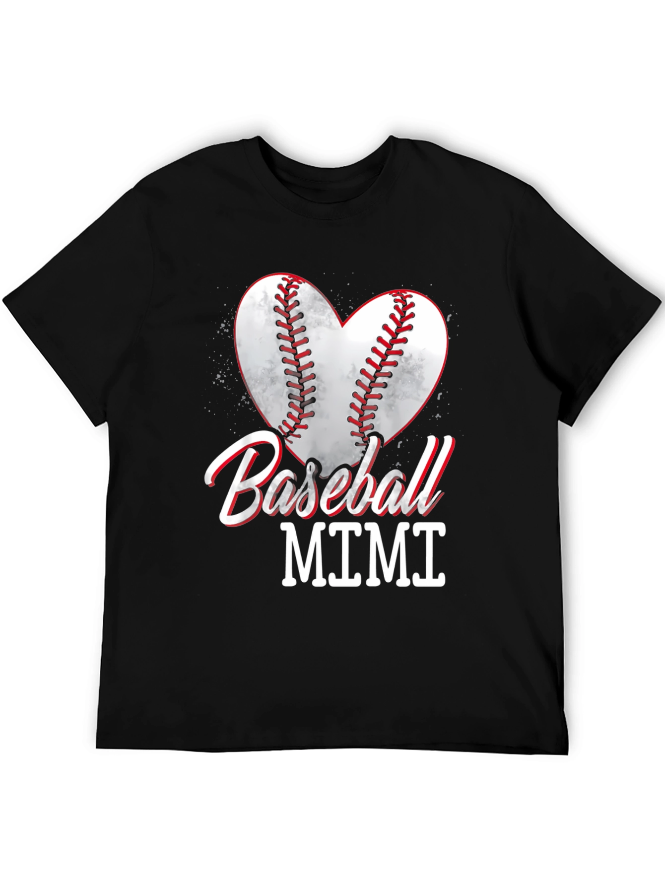 Baseball Mimi Heart Graphic T-Shirt