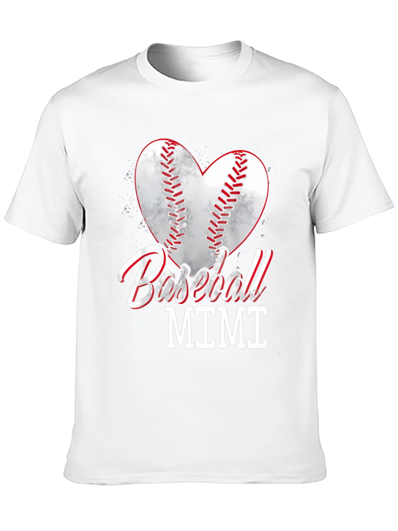 Baseball Mimi Heart Graphic T-Shirt