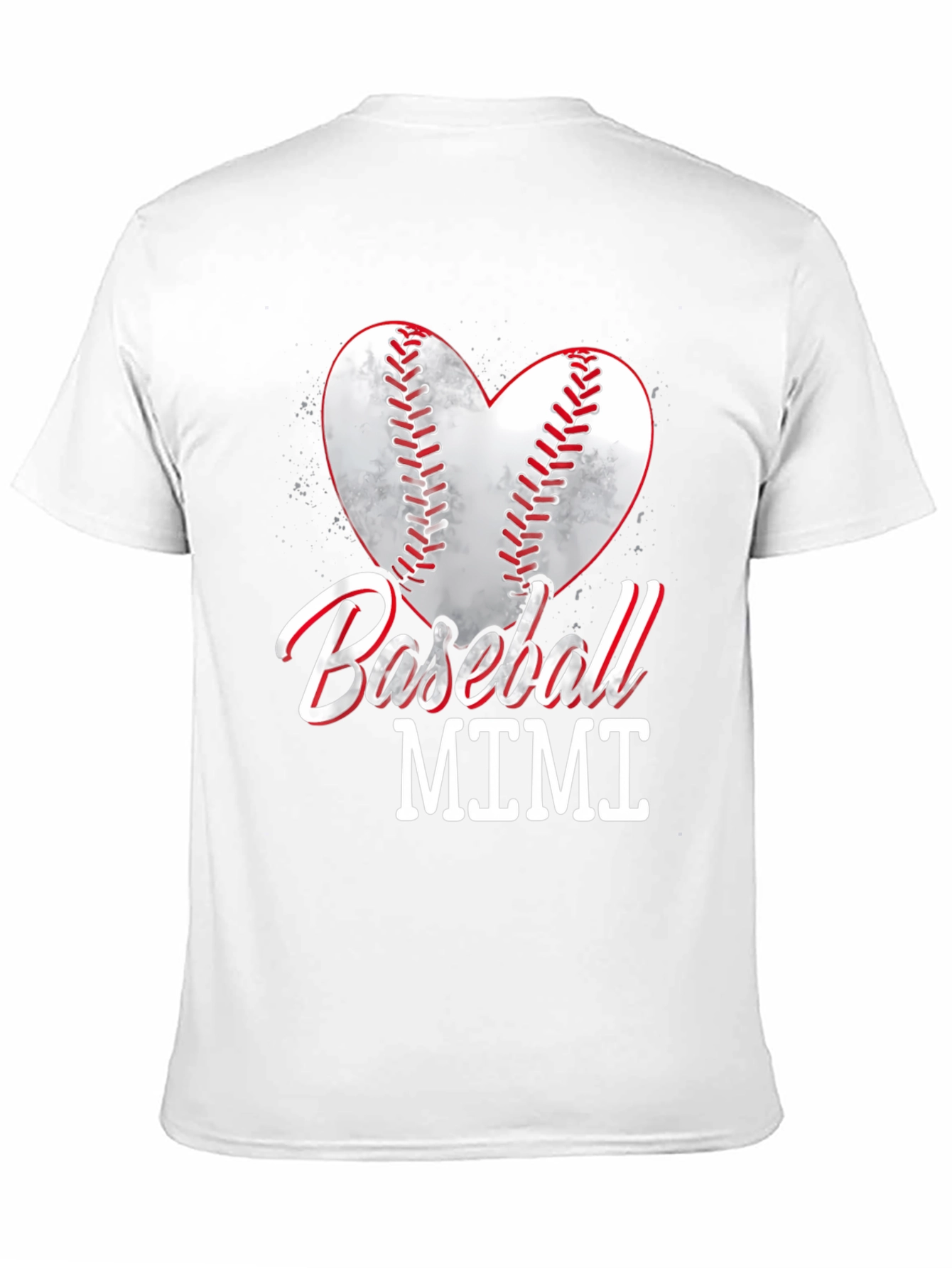 Baseball Mimi Heart Graphic T-Shirt