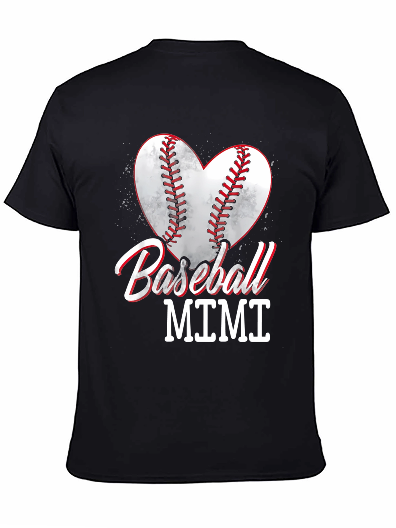 Baseball Mimi Heart Graphic T-Shirt