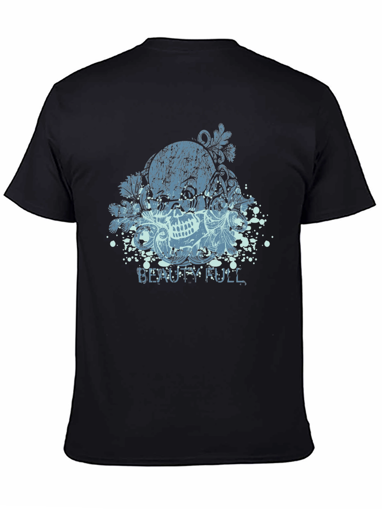 Skull Graphic Tee - Beautifull Design Black T-Shirt
