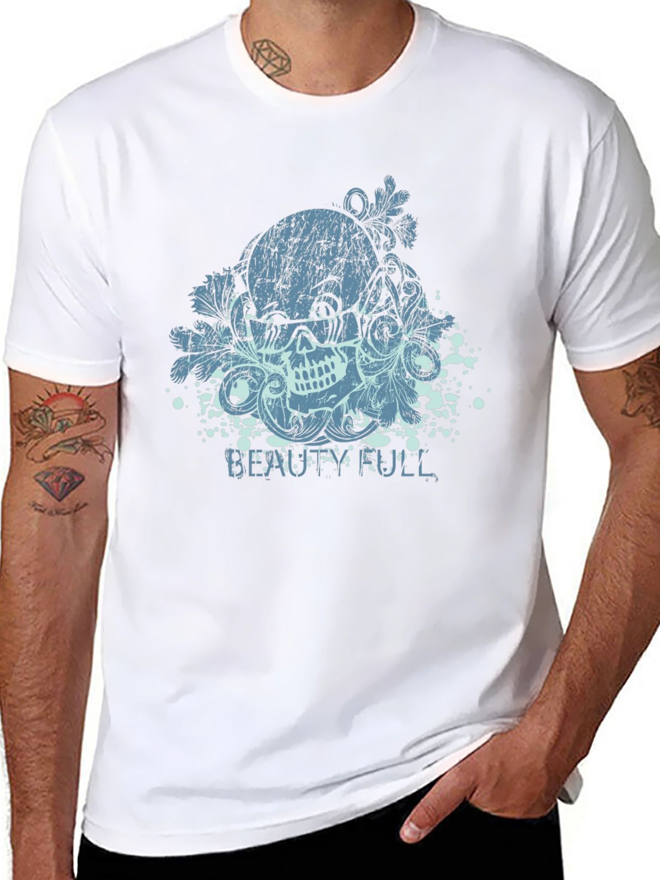 Skull Graphic Tee - Beautifull Design Black T-Shirt