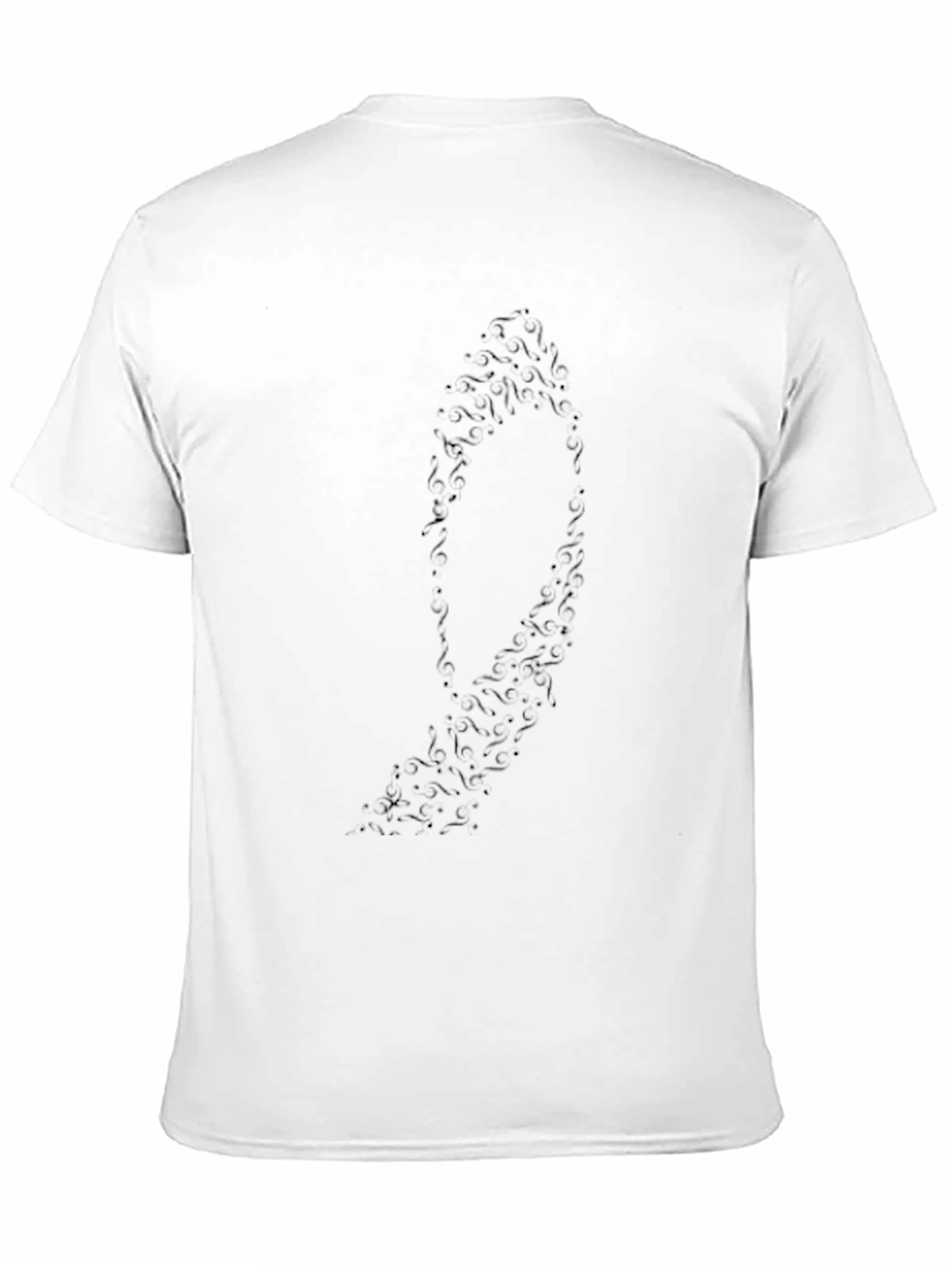 Stylish Black T-Shirt with Unique Bat Design