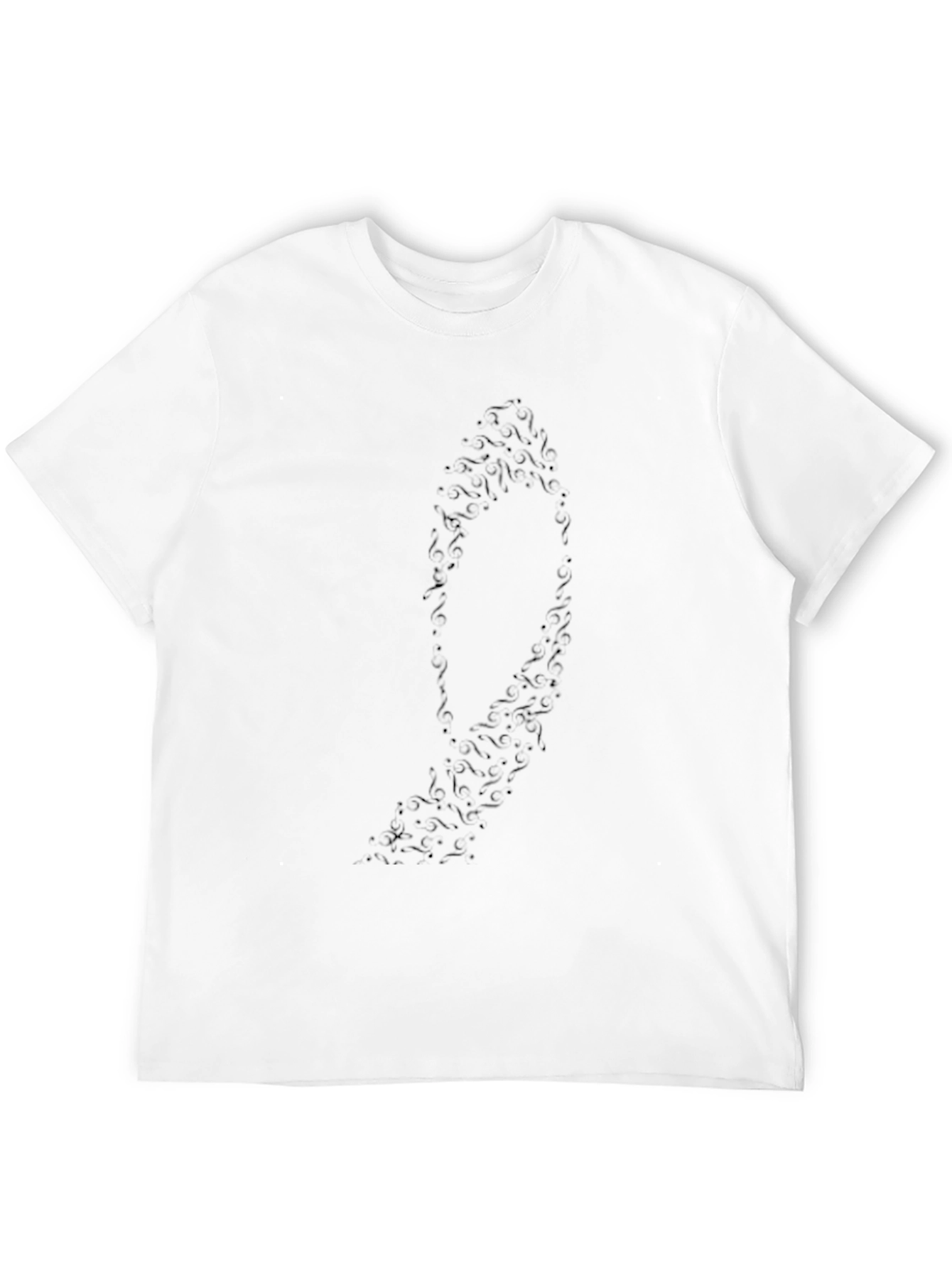 Stylish Black T-Shirt with Unique Bat Design