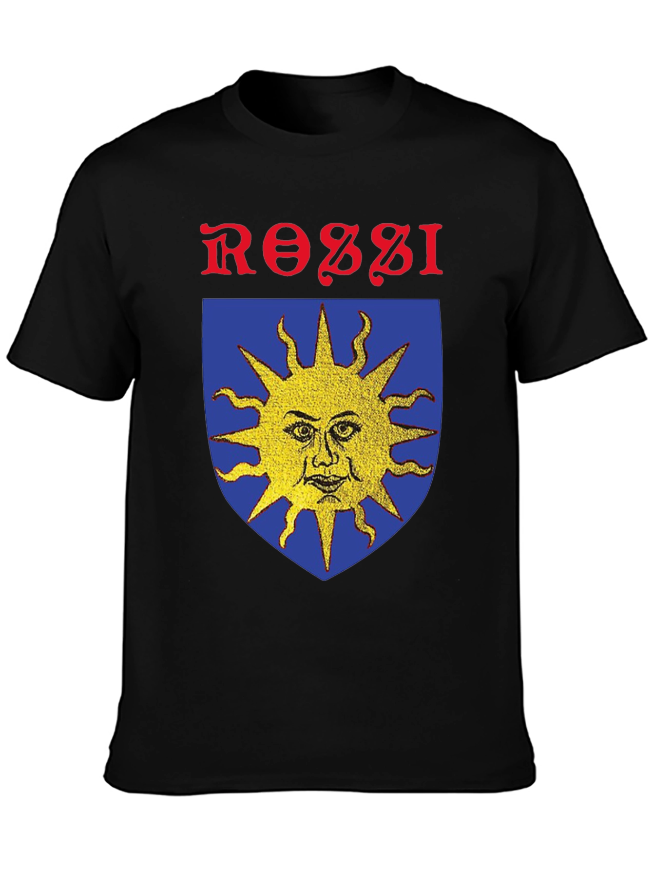 Rossi Sun Crest Graphic T-Shirt - Black