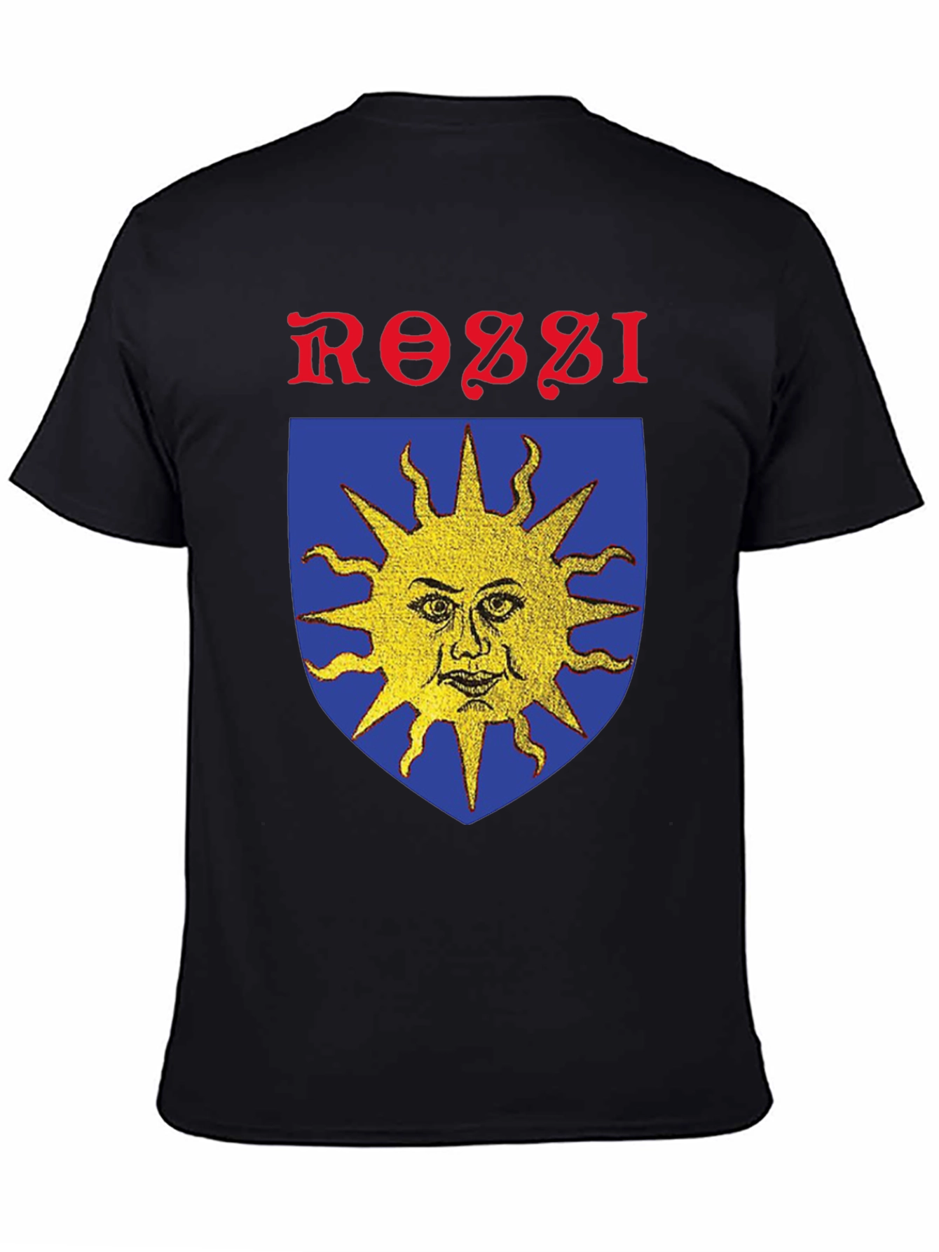 Rossi Sun Crest Graphic T-Shirt - Black