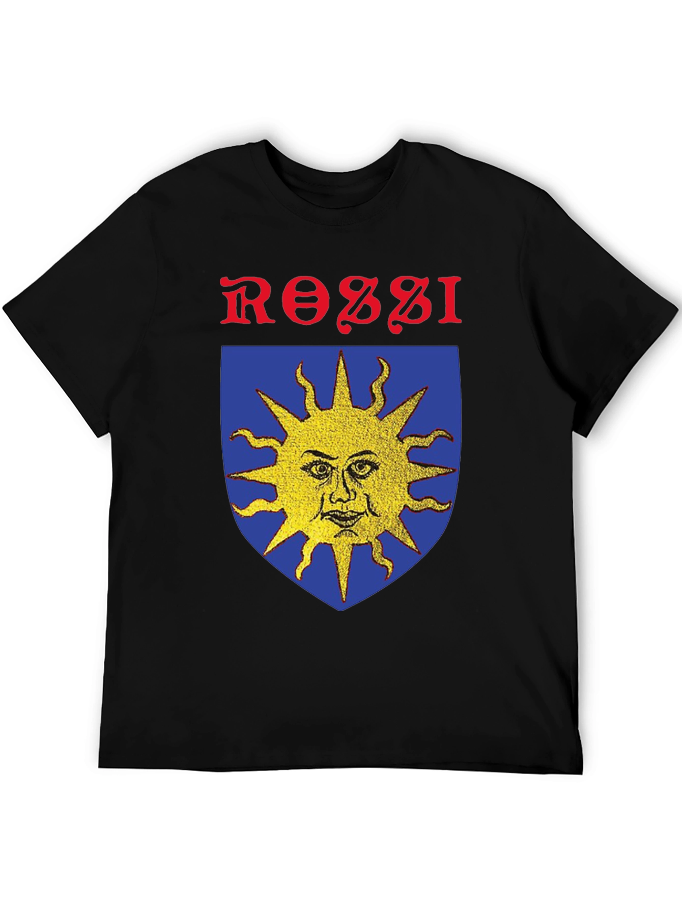 Rossi Sun Crest Graphic T-Shirt - Black