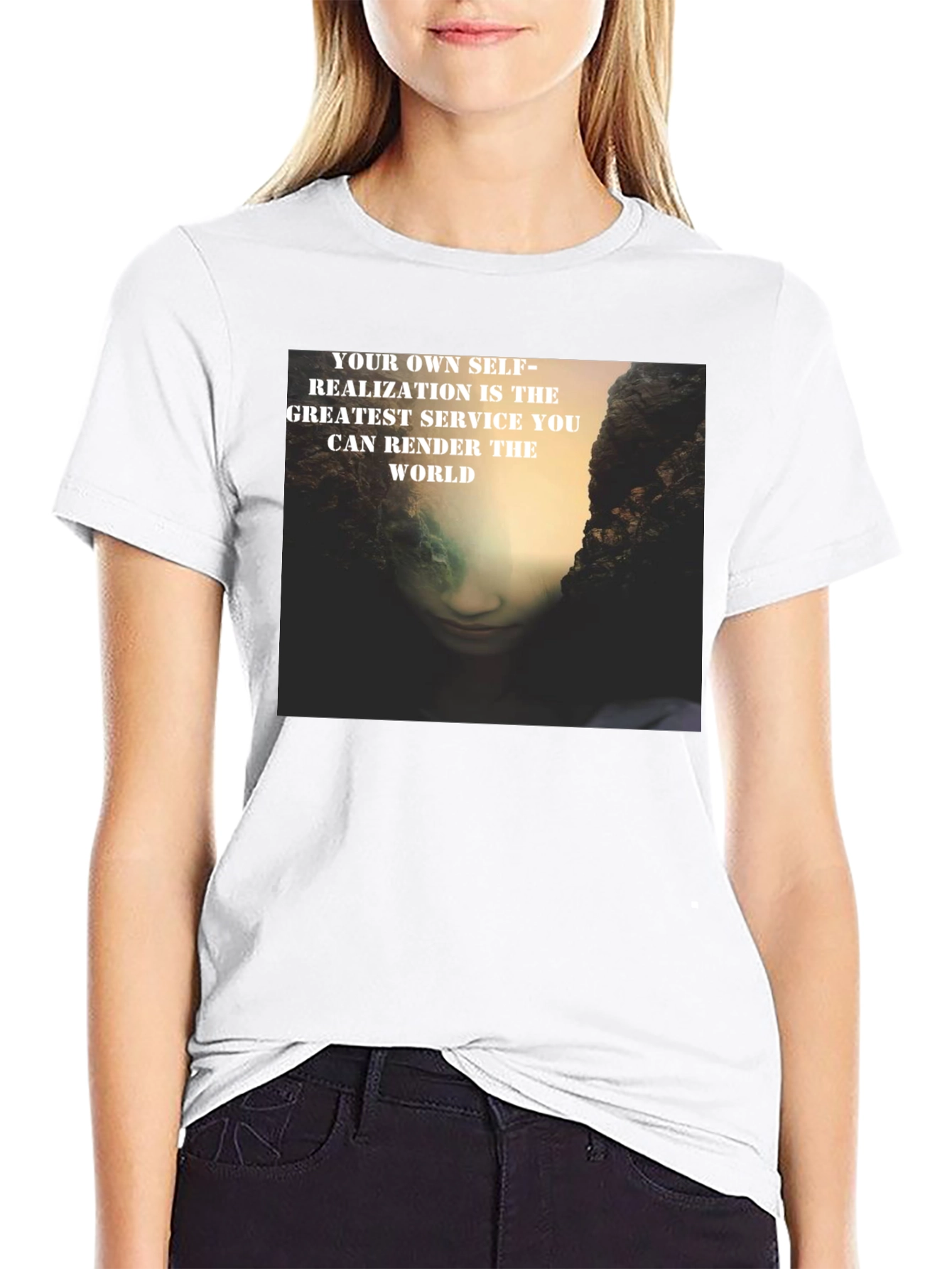 Self-Realization Graphic Print T-Shirt