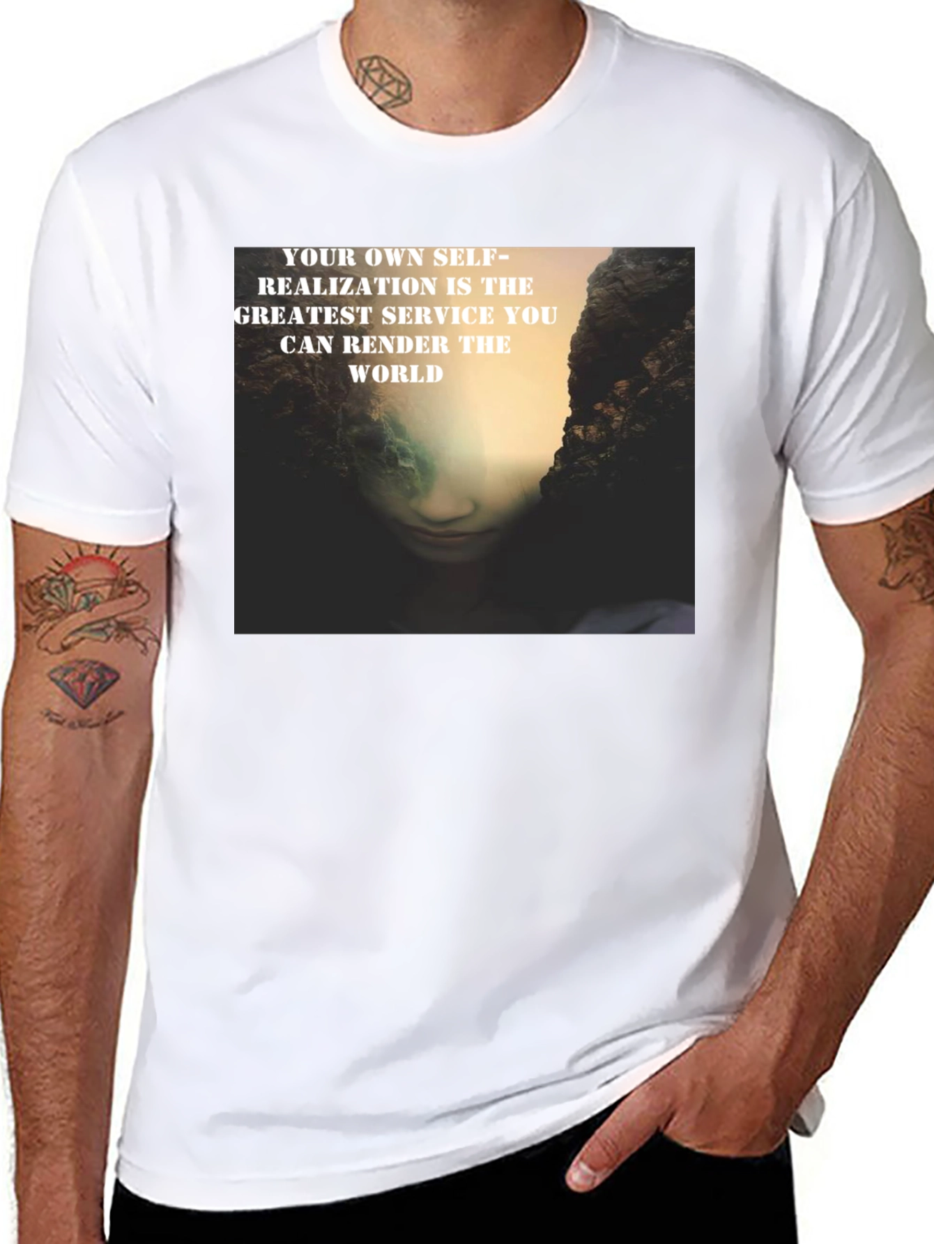 Self-Realization Graphic Print T-Shirt