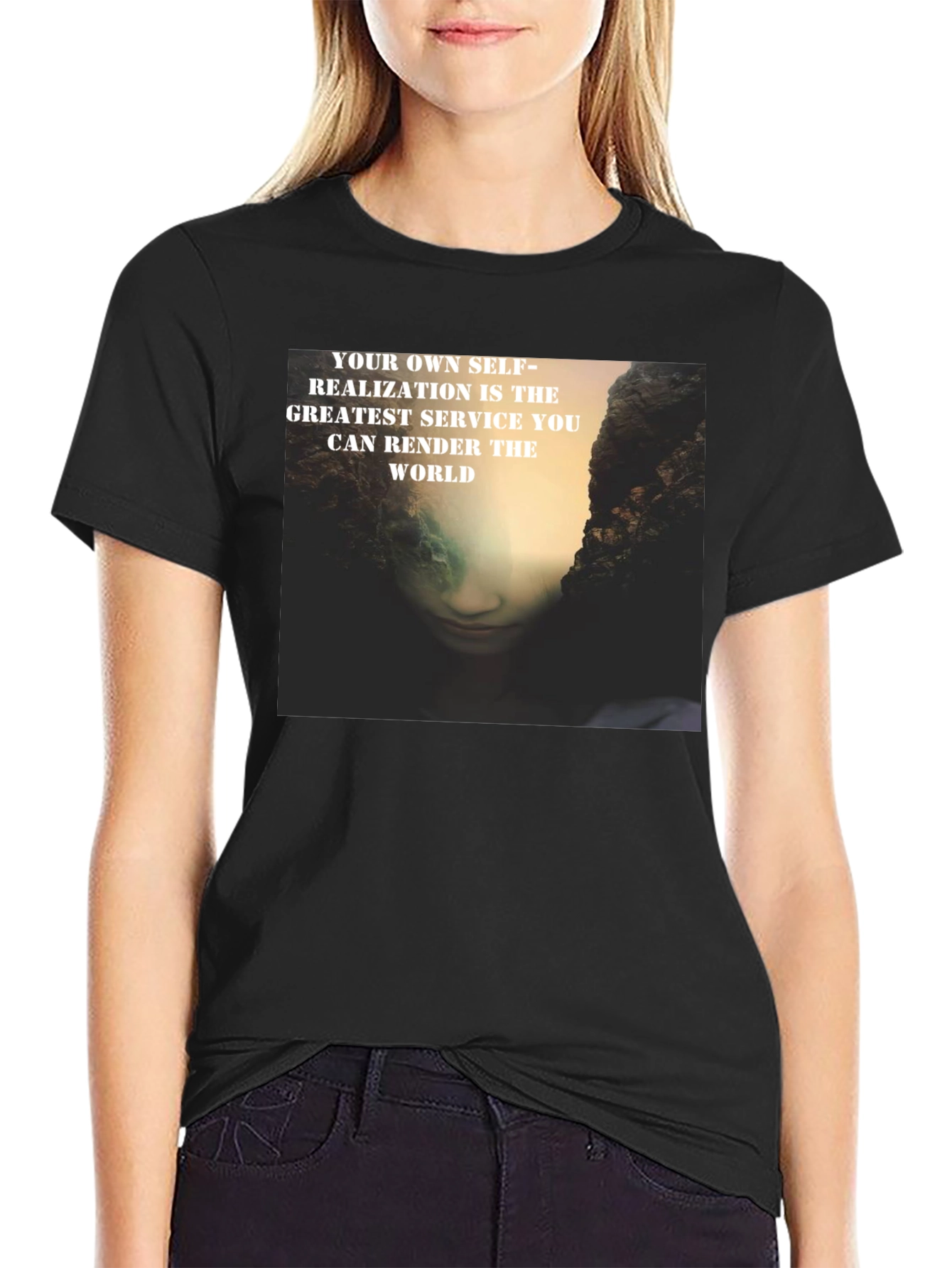 Self-Realization Graphic Print T-Shirt