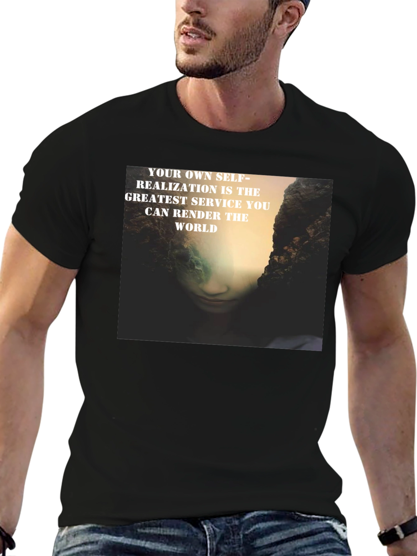 Self-Realization Graphic Print T-Shirt