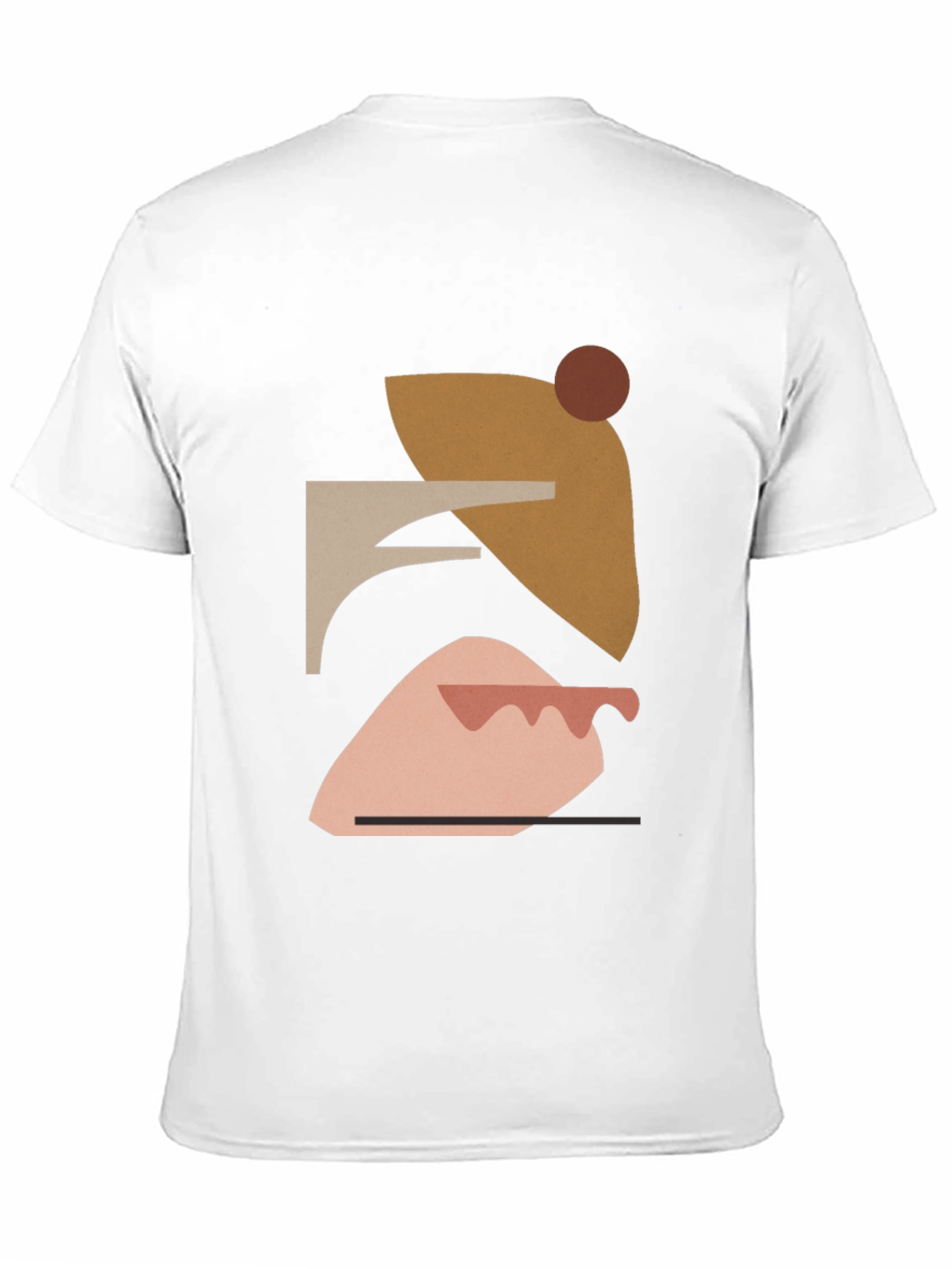 Abstract Geometric Art Mens Black T-Shirt