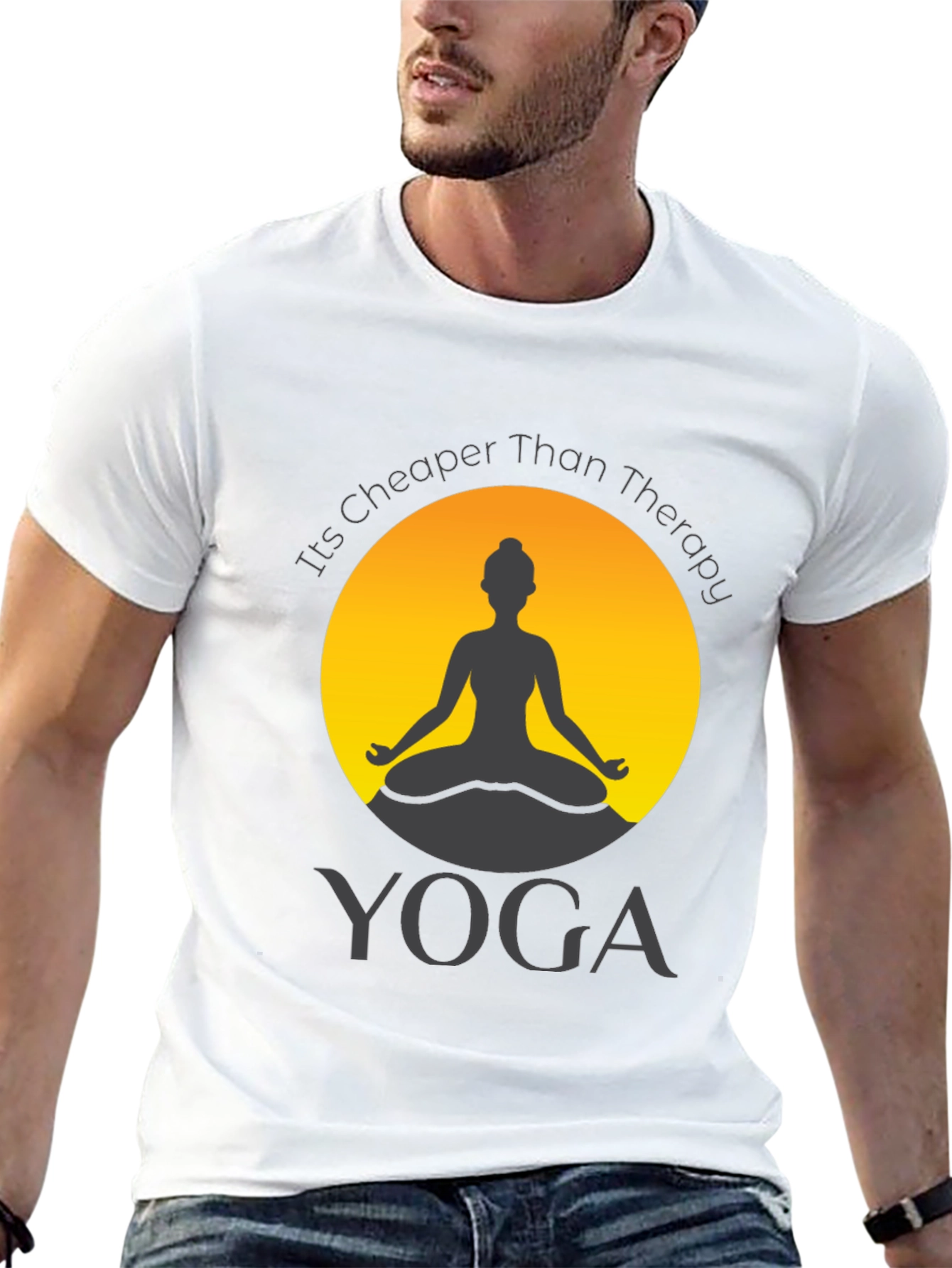 Yoga is Cheaper Than Therapy Graphic T-Shirt