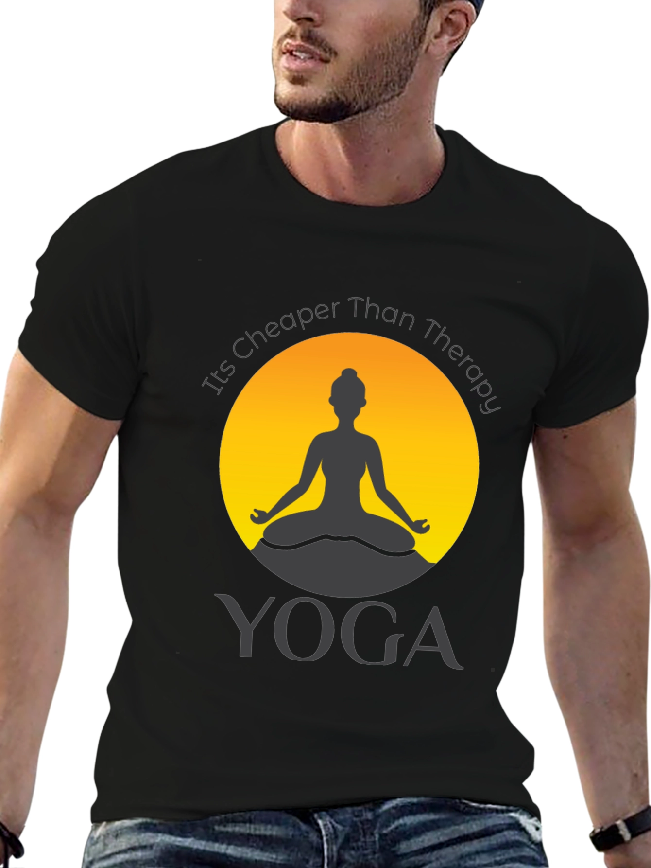 Yoga is Cheaper Than Therapy Graphic T-Shirt