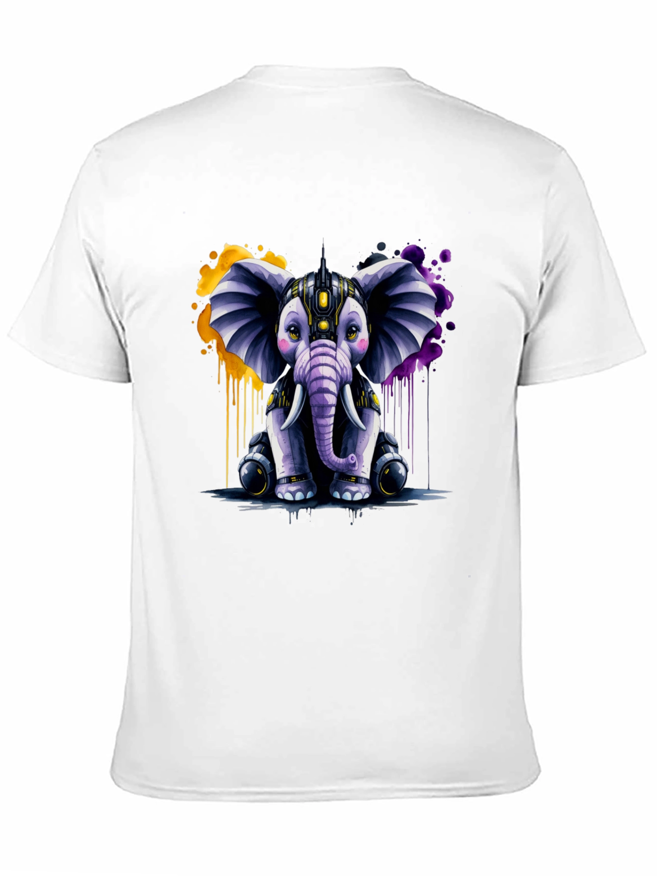 Cyberpunk Elephant Graphic Tee