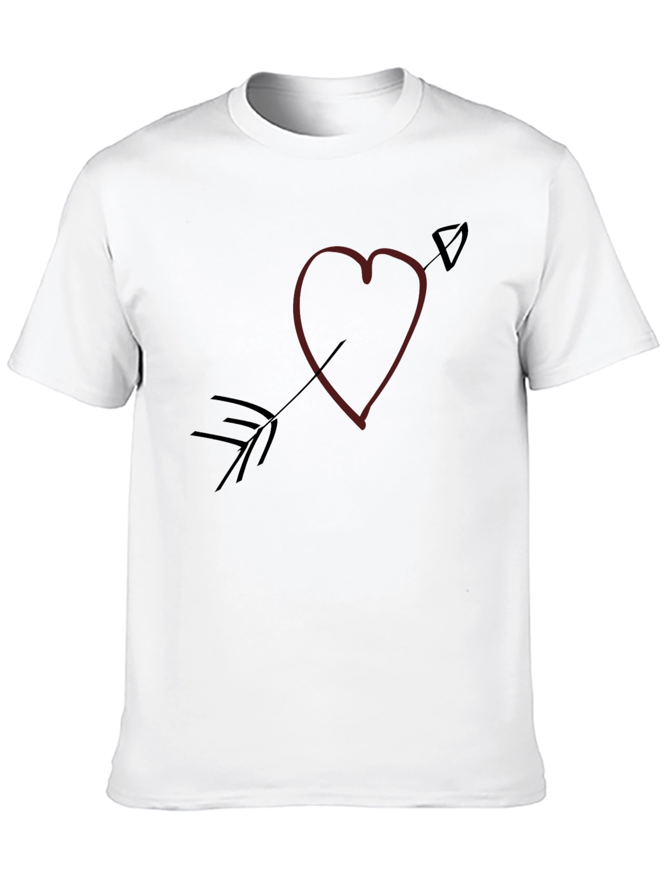 Heart and Arrow Graphic Tee - Black
