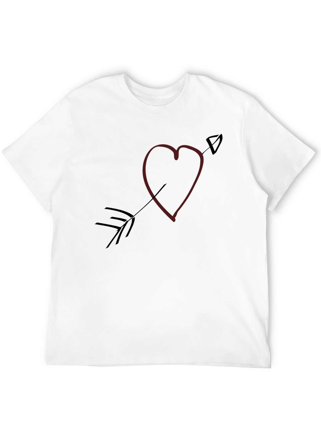 Heart and Arrow Graphic Tee - Black