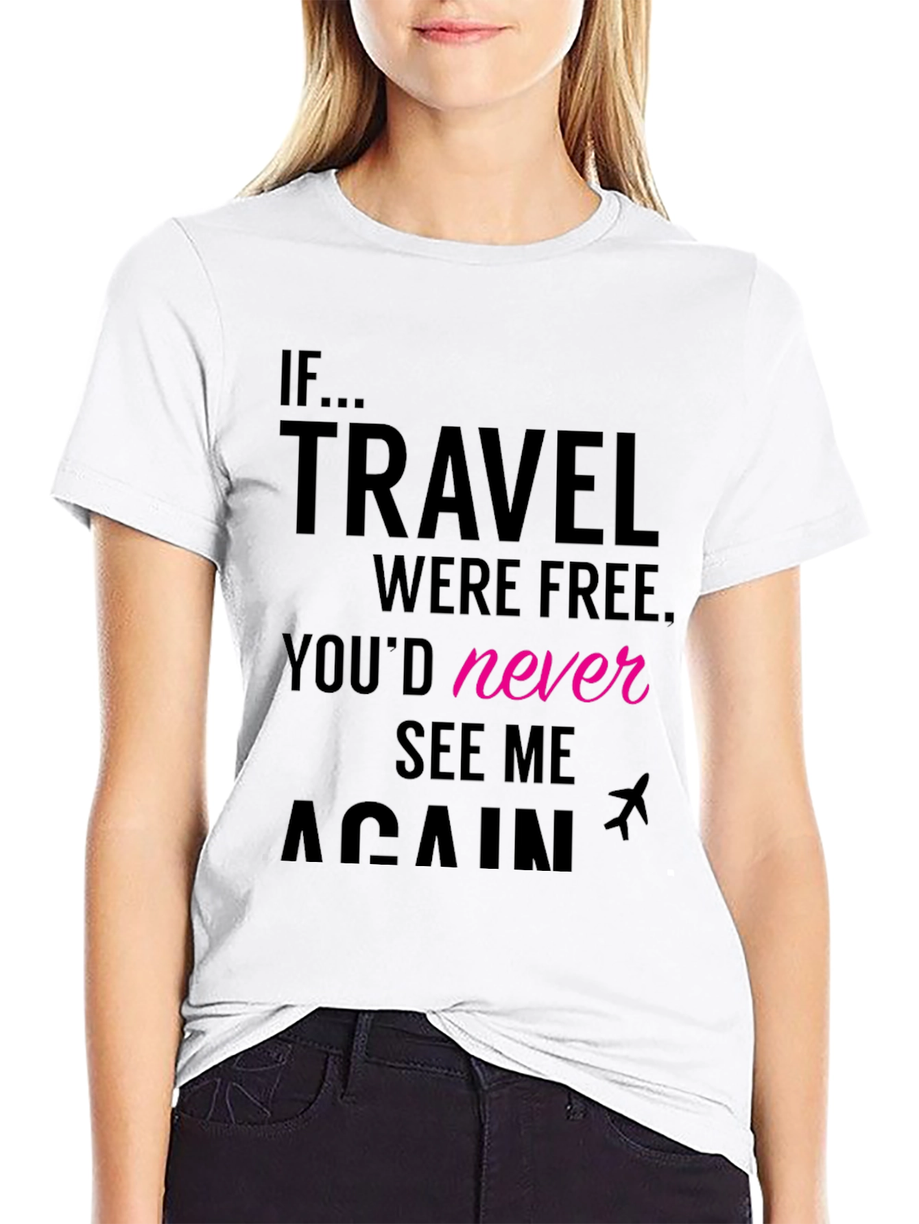 Travel Free Mens Graphic Tee - Black