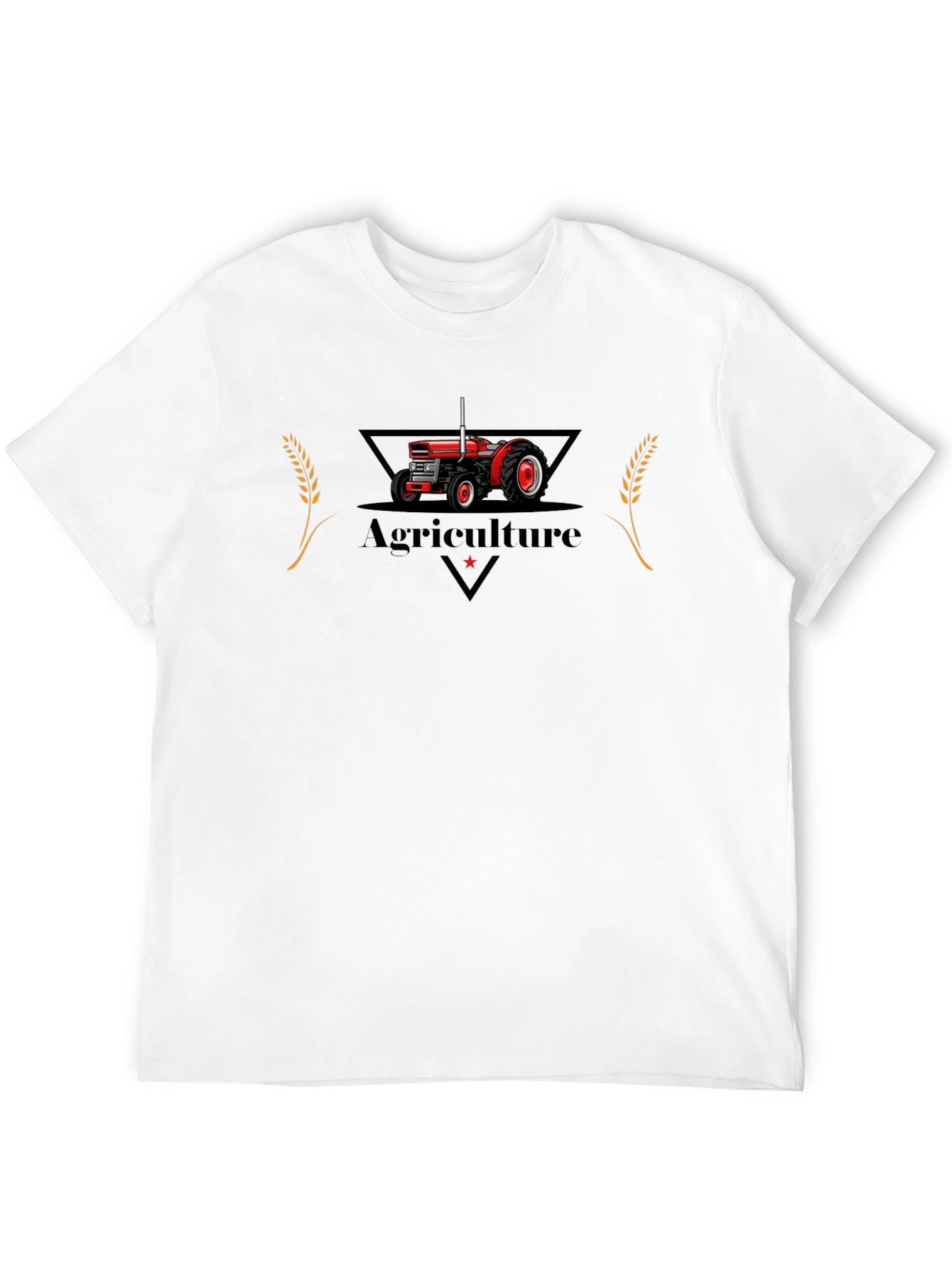 Agriculture Tractor Graphic Tee - Black