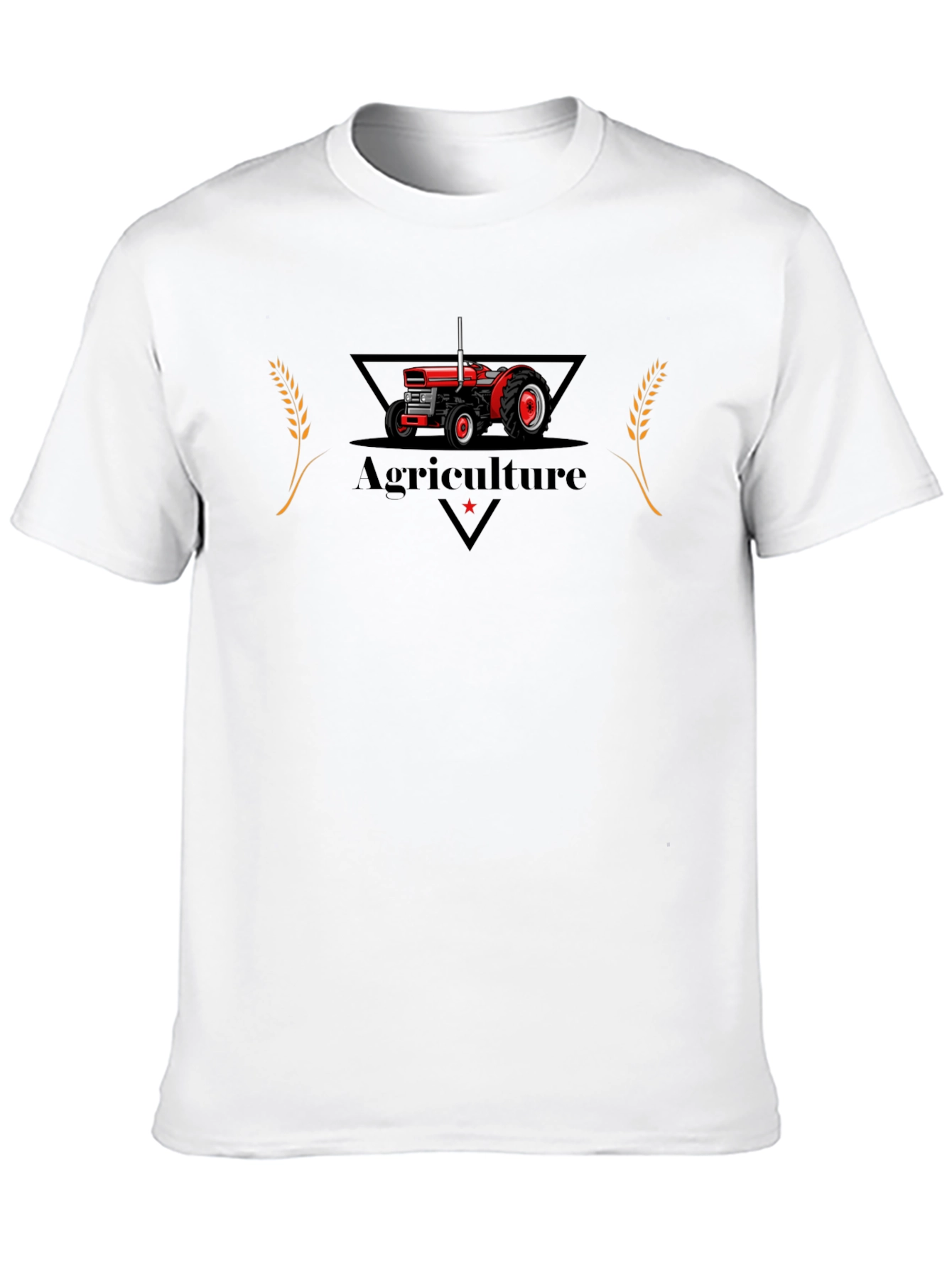 Agriculture Tractor Graphic Tee - Black