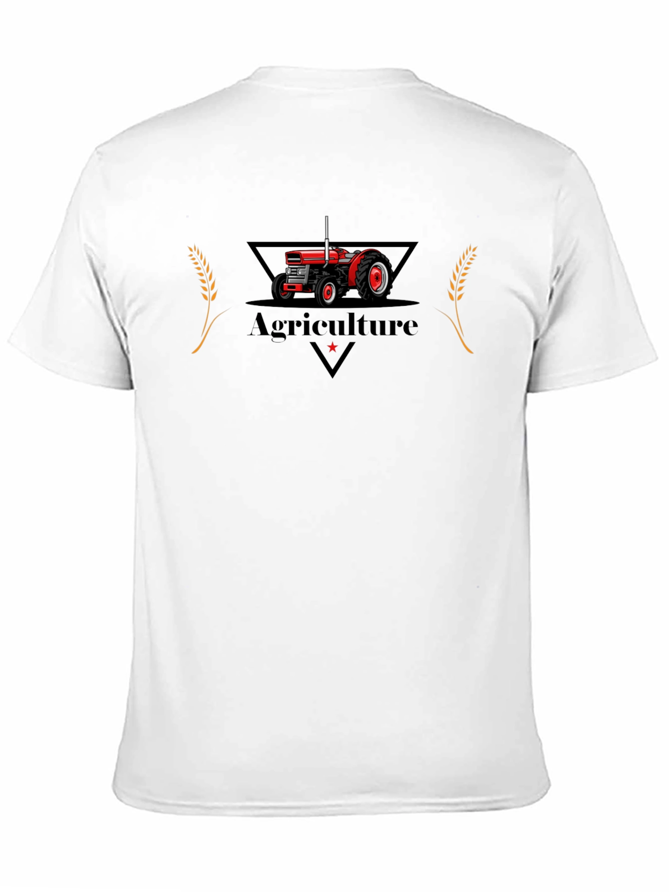 Agriculture Tractor Graphic Tee - Black