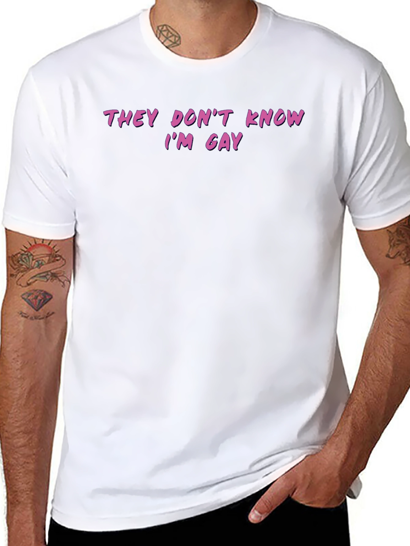 Funny They Dont Know Im Gay Graphic Tee