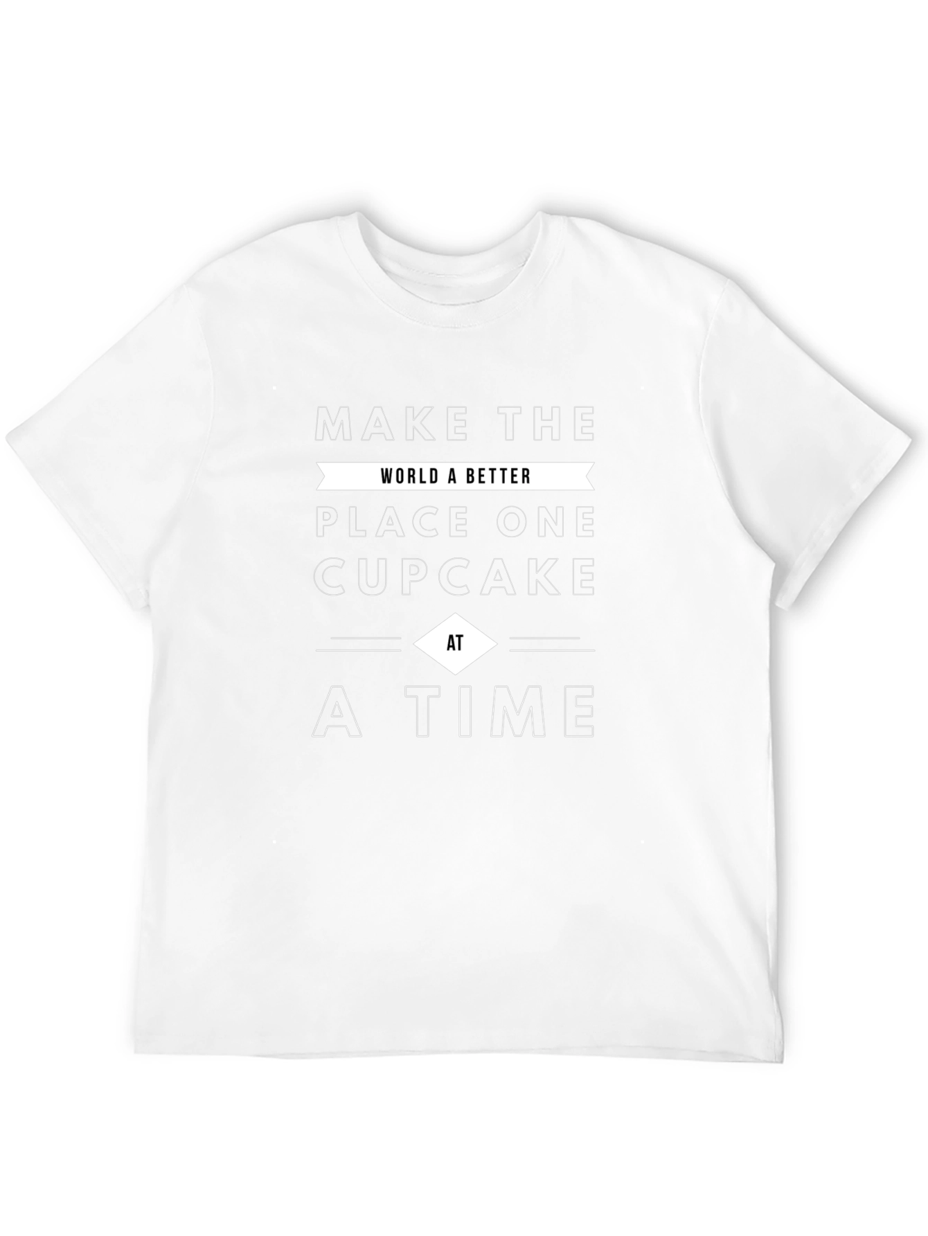 Cupcake Time Graphic Tee - Soft Black T-Shirt