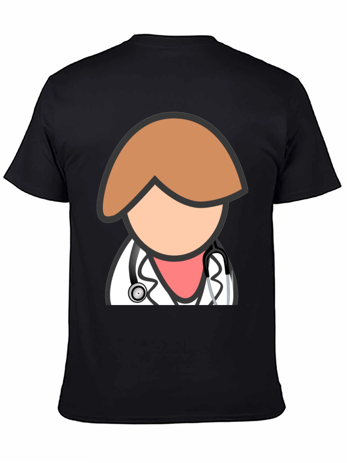Doctor Graphic T-Shirt - Black Cotton Blend Tee