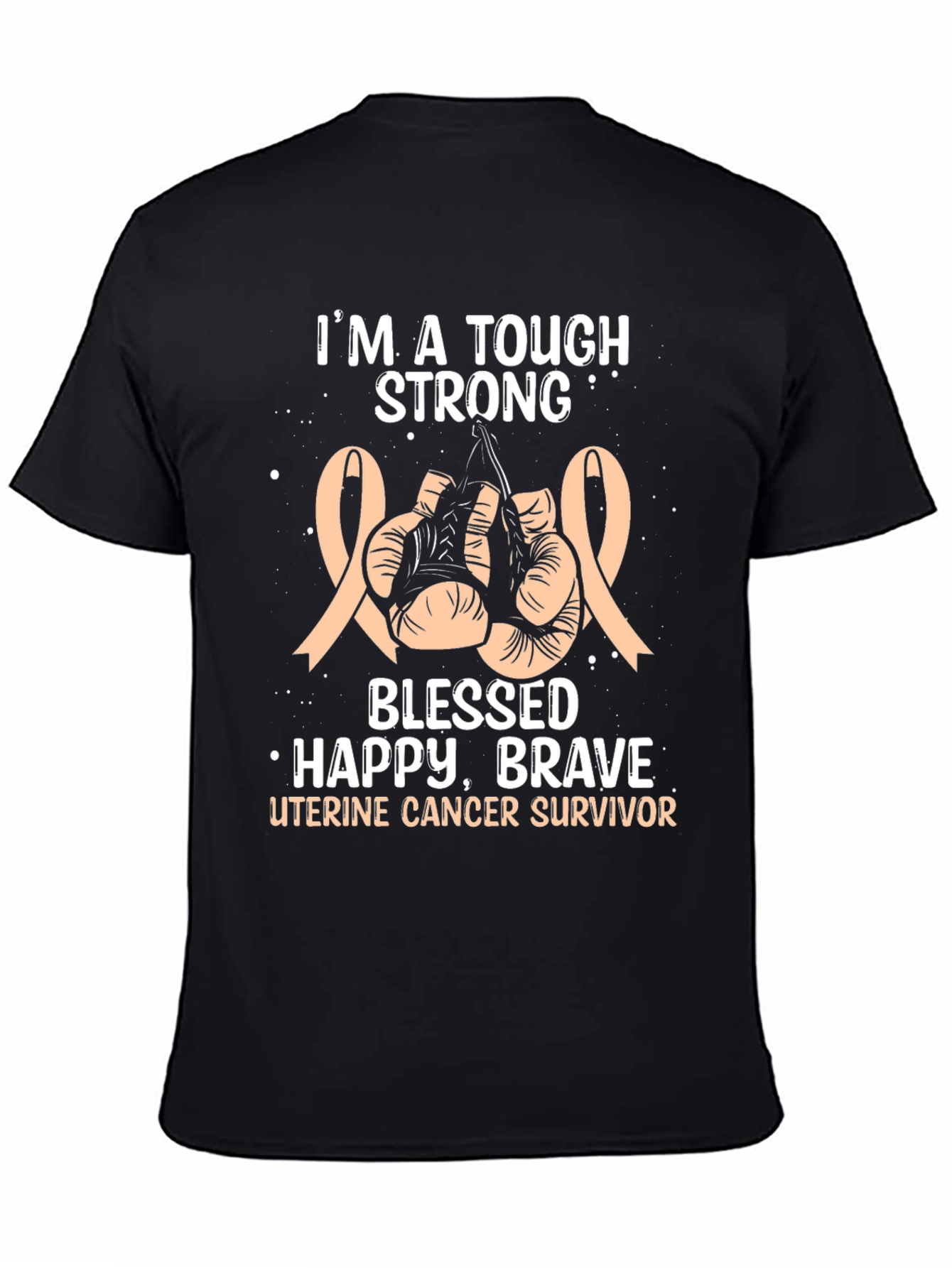 Uterine Cancer Survivor Boxing Glove T-Shirt