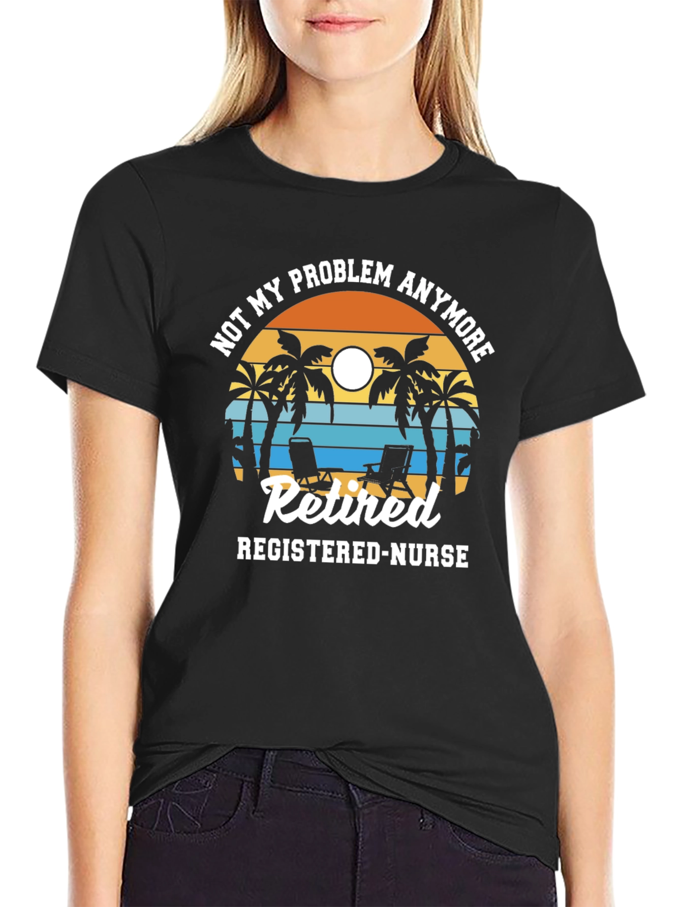 Retired Registered Nurse Graphic T-Shirt