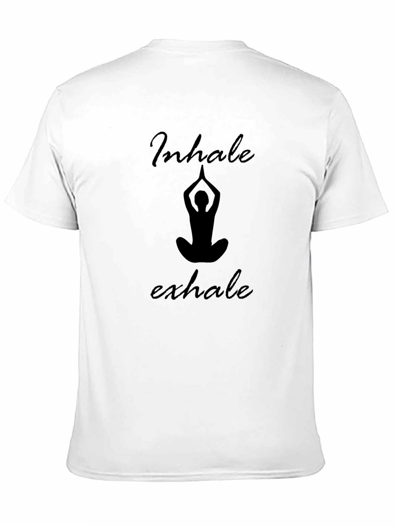 Inhale Exhale Yoga Graphic Tee - Black