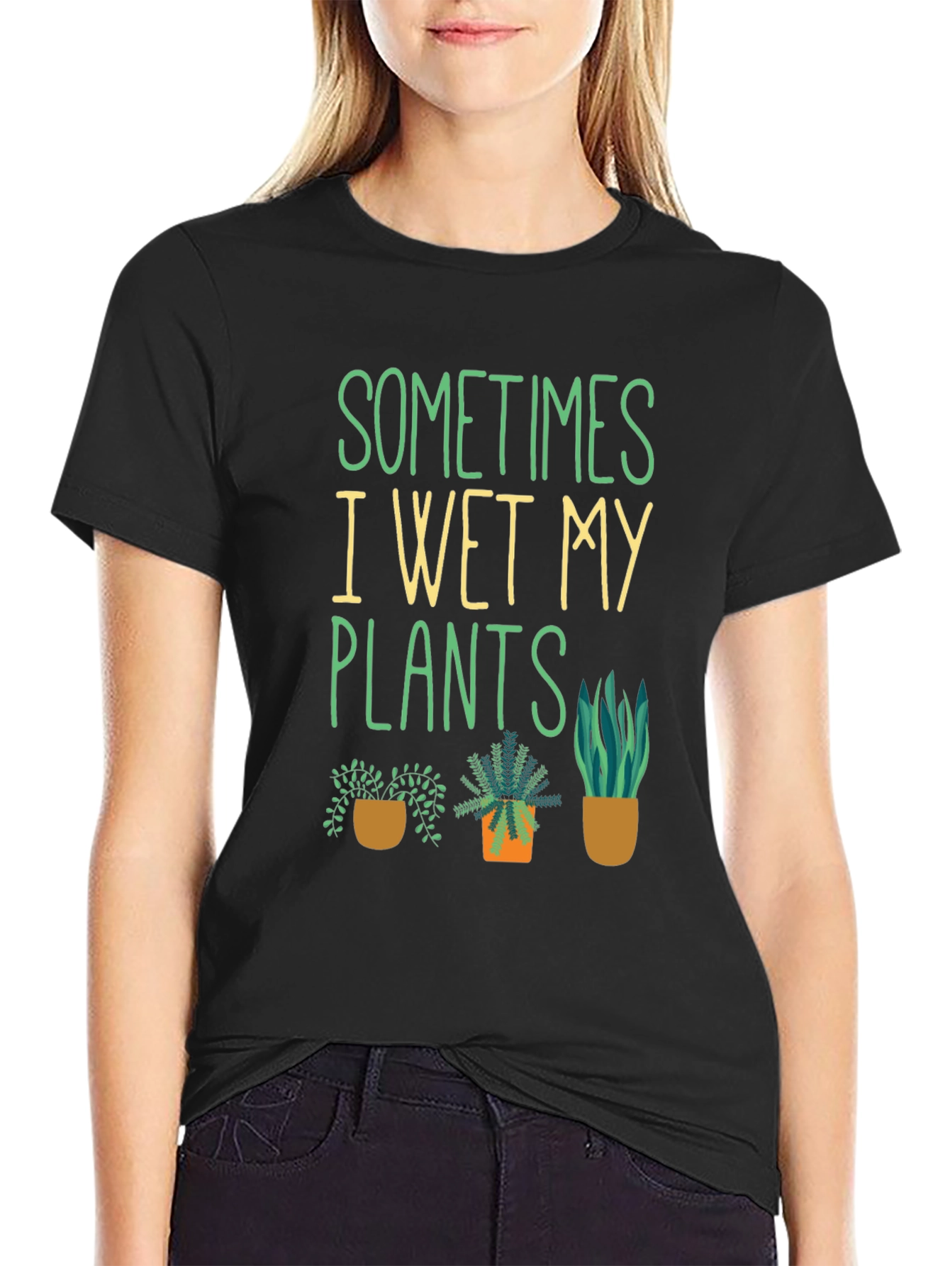 Funny Gardening T-Shirt - Sometimes I Wet My Plants