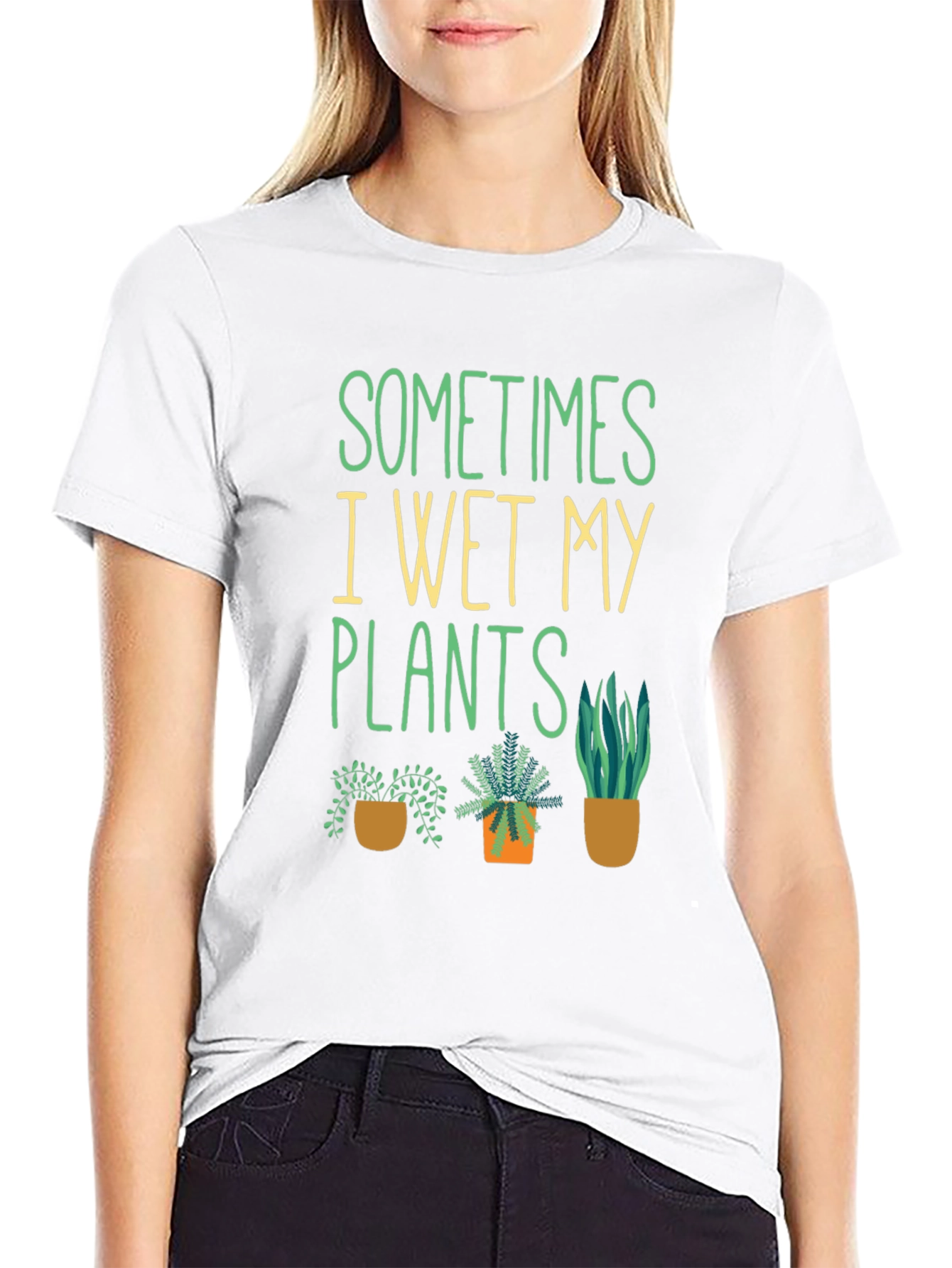 Funny Gardening T-Shirt - Sometimes I Wet My Plants