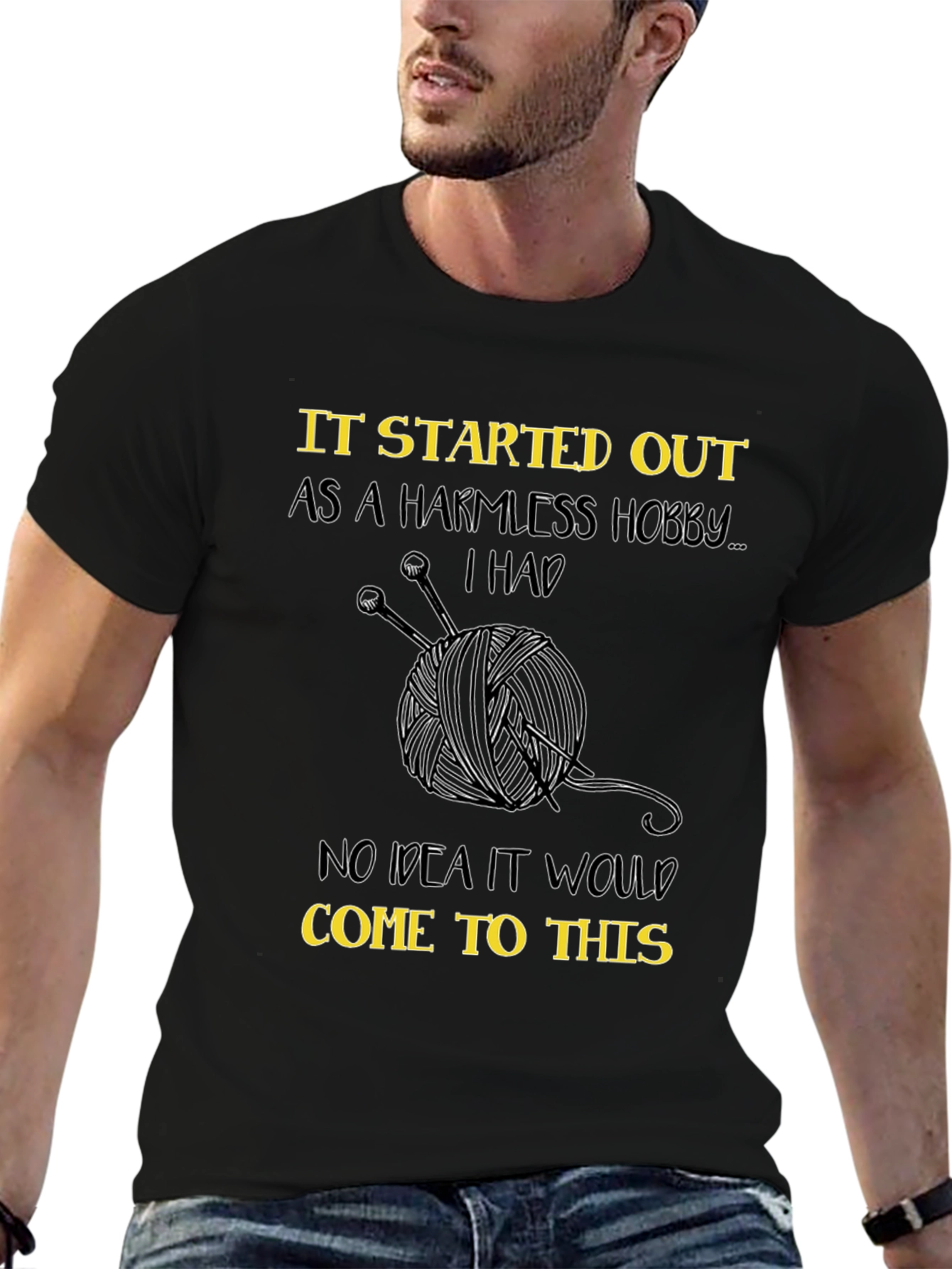 Knitting Hobby T-Shirt - Yarn Humor Tee
