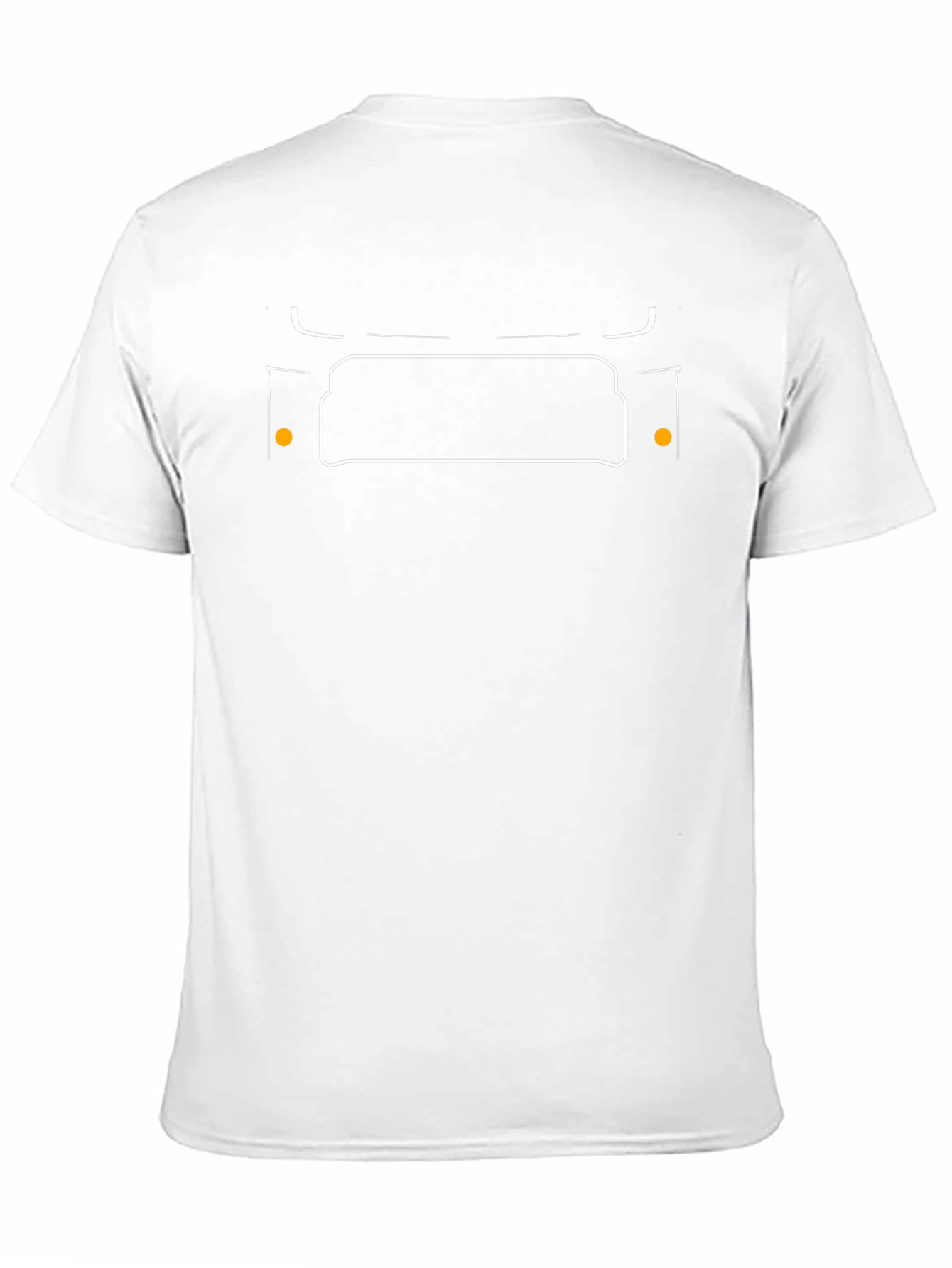 Modern Car Grill Outline T-Shirt - Black
