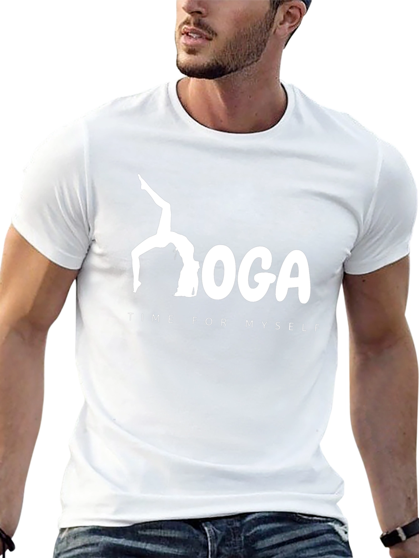 Yoga Time Black T-Shirt - Relax & Recharge