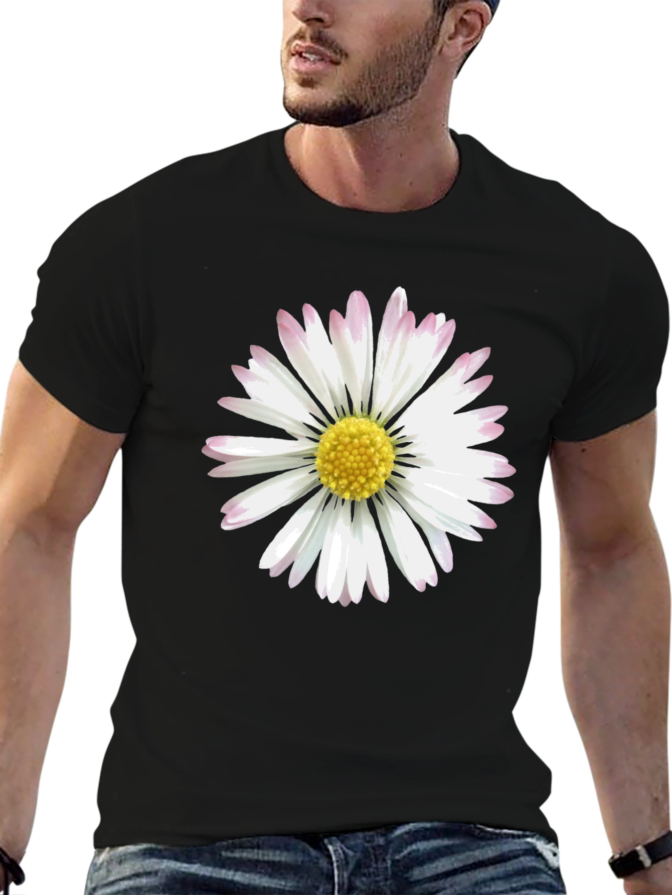 Daisy Graphic Print Mens T-Shirt