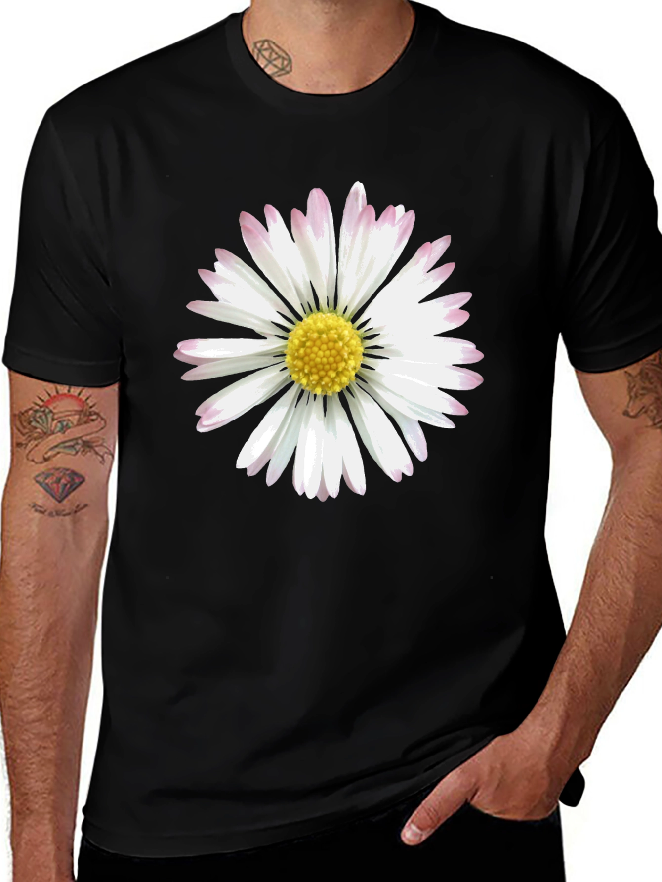 Daisy Graphic Print Mens T-Shirt
