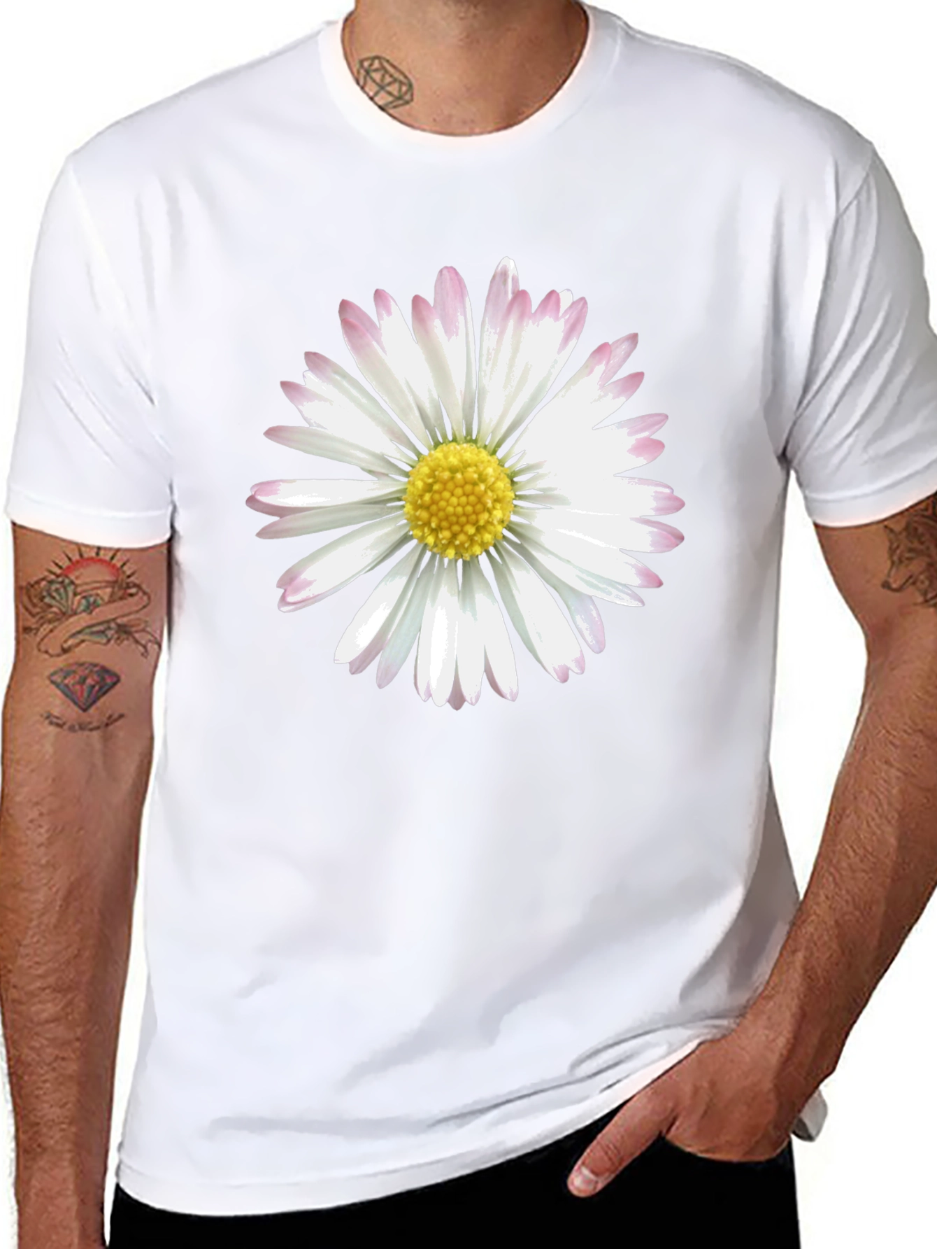 Daisy Graphic Print Mens T-Shirt