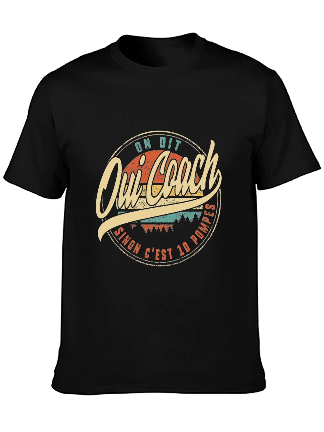 Oui Coach T-Shirt - Funny French Saying Tee