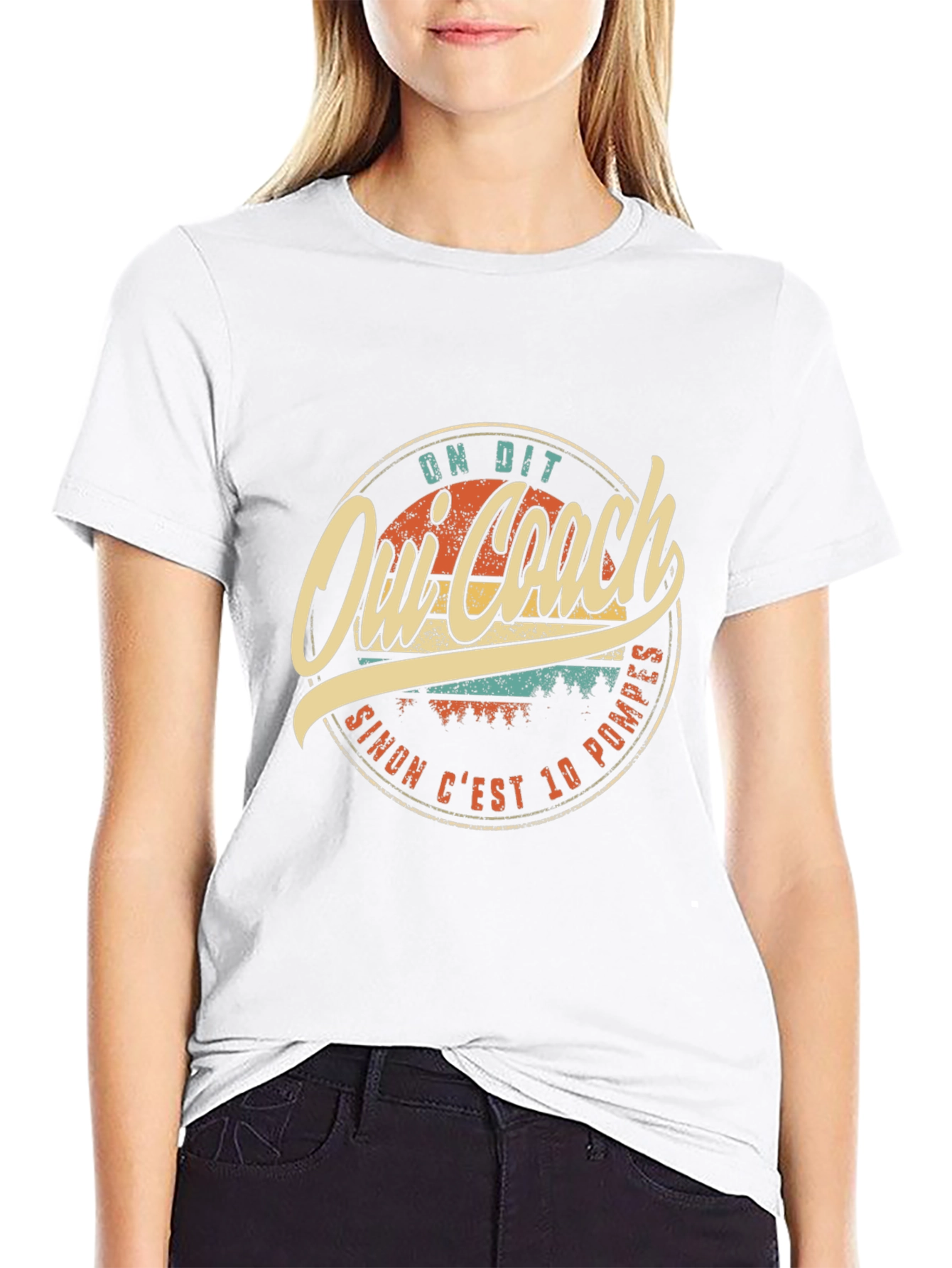 Oui Coach T-Shirt - Funny French Saying Tee
