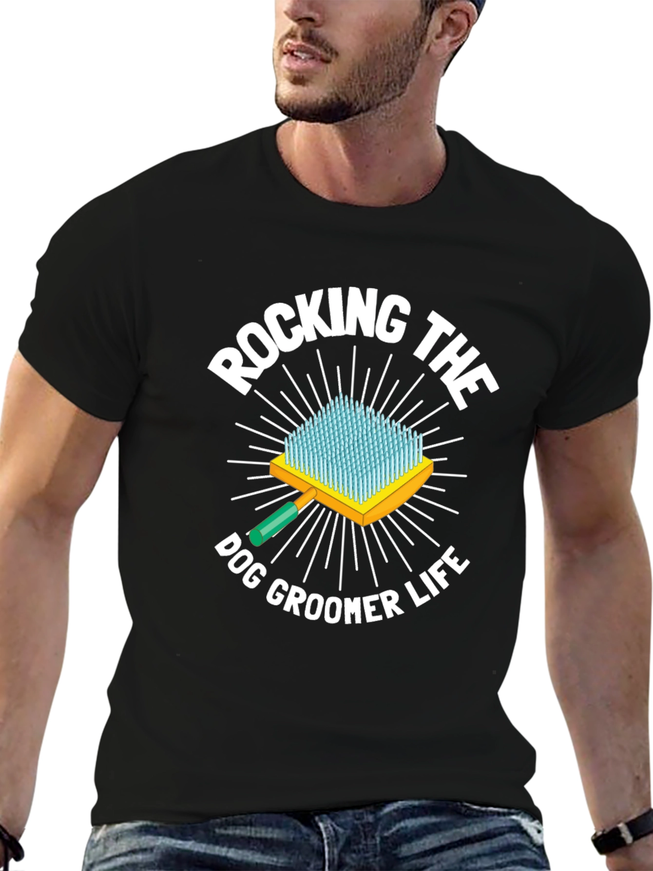 Rocking the Dog Groomer Life T-Shirt