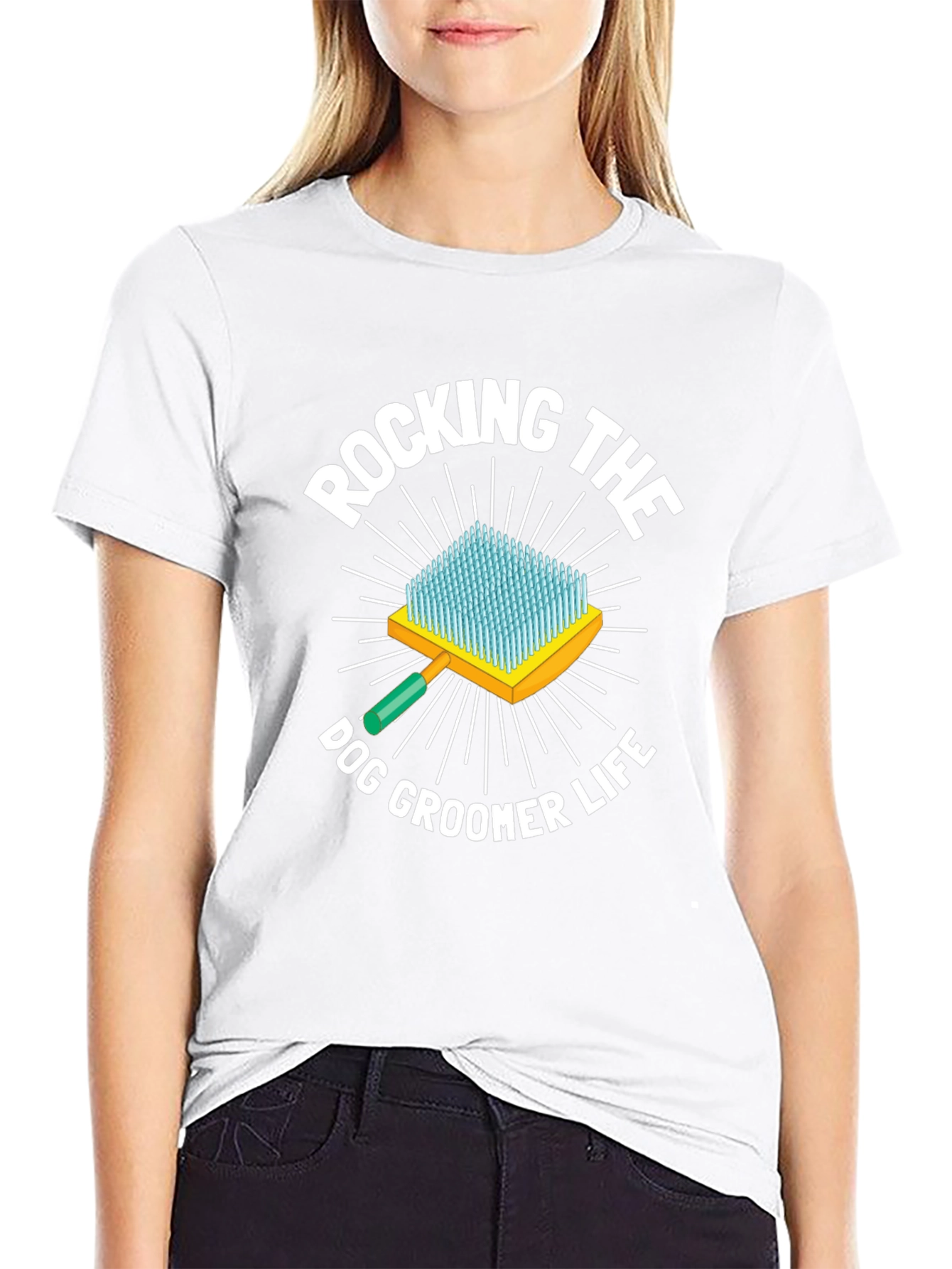 Rocking the Dog Groomer Life T-Shirt