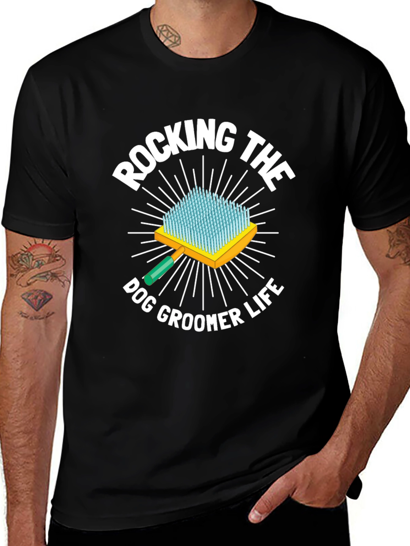 Rocking the Dog Groomer Life T-Shirt