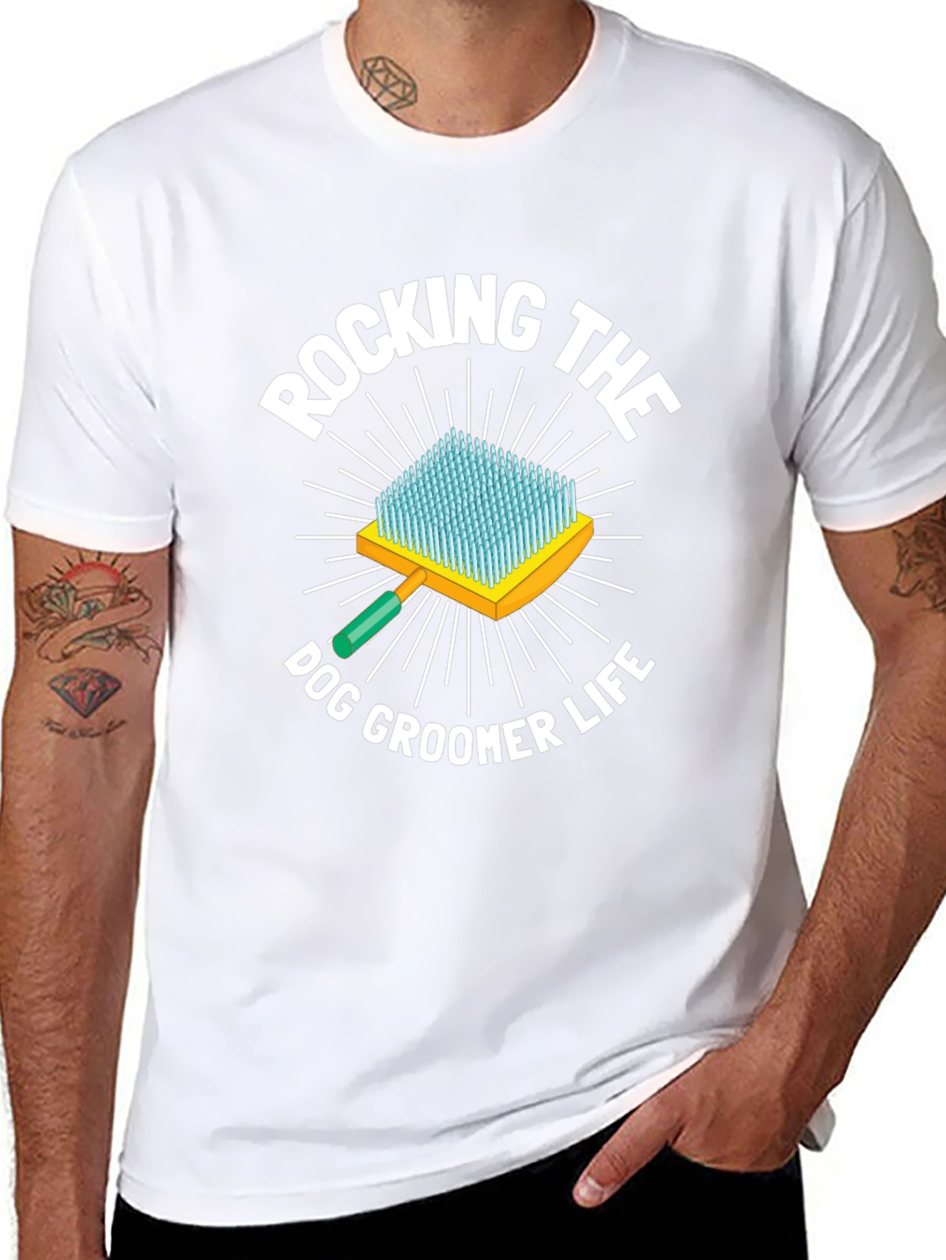 Rocking the Dog Groomer Life T-Shirt